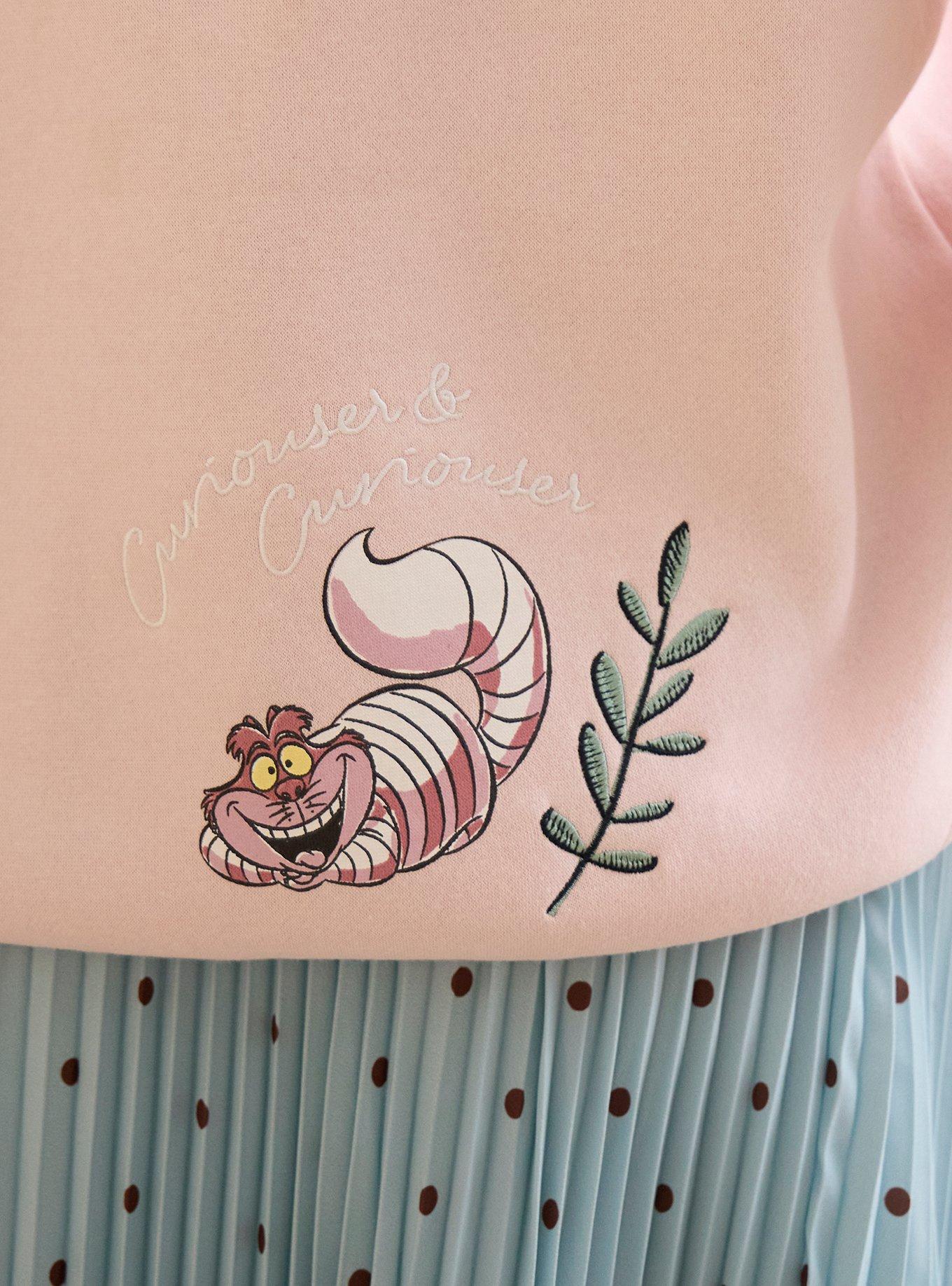 Her Universe x Ashley Disney Alice in Wonderland Roses Scalloped Crewneck Her Universe Exclusive, MULTI, alternate - view 5