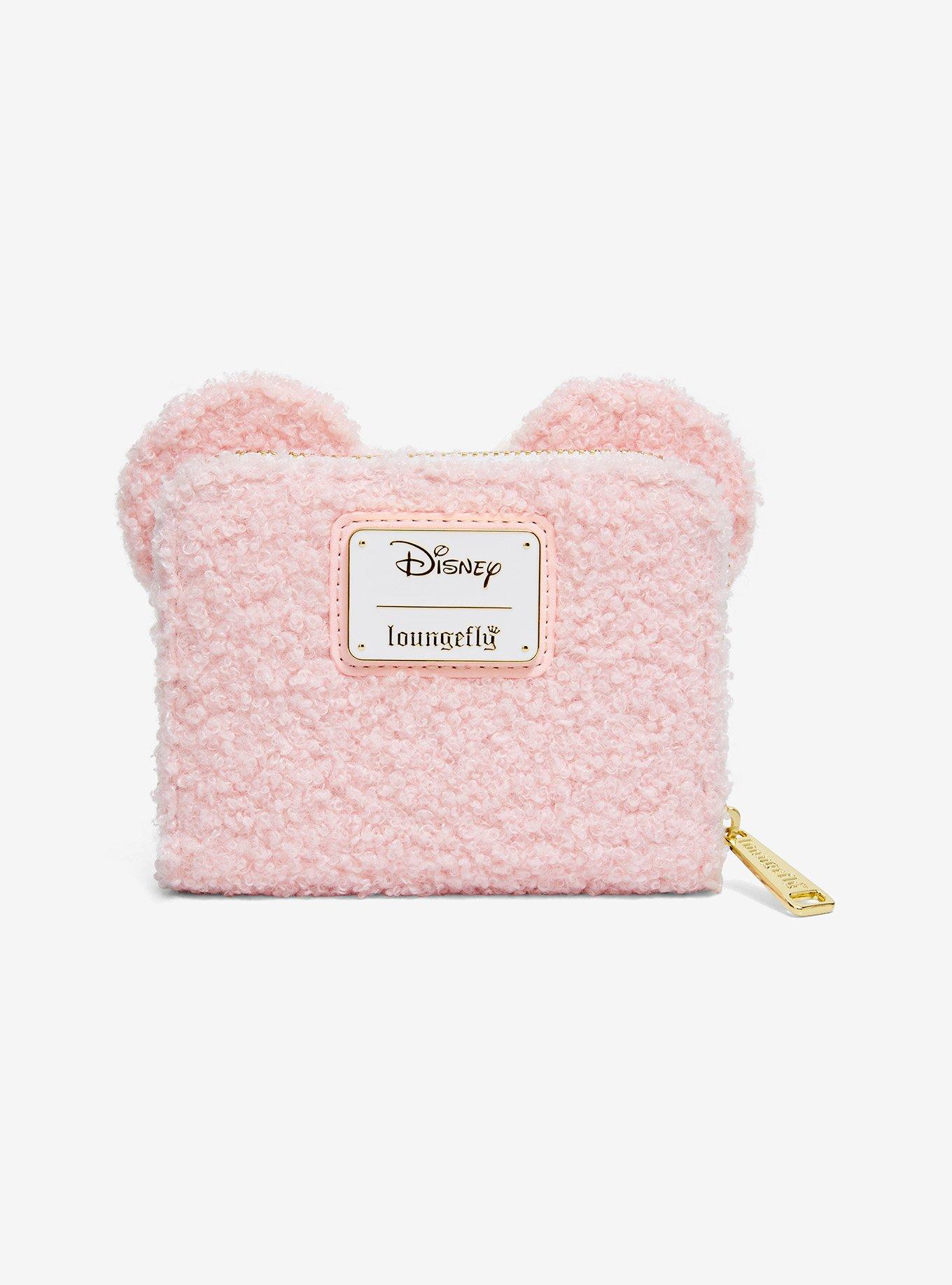 Loungefly Disney Minnie Mouse Ears Pink Sherpa Wallet - BoxLunch Exclusive, , alternate - view 3