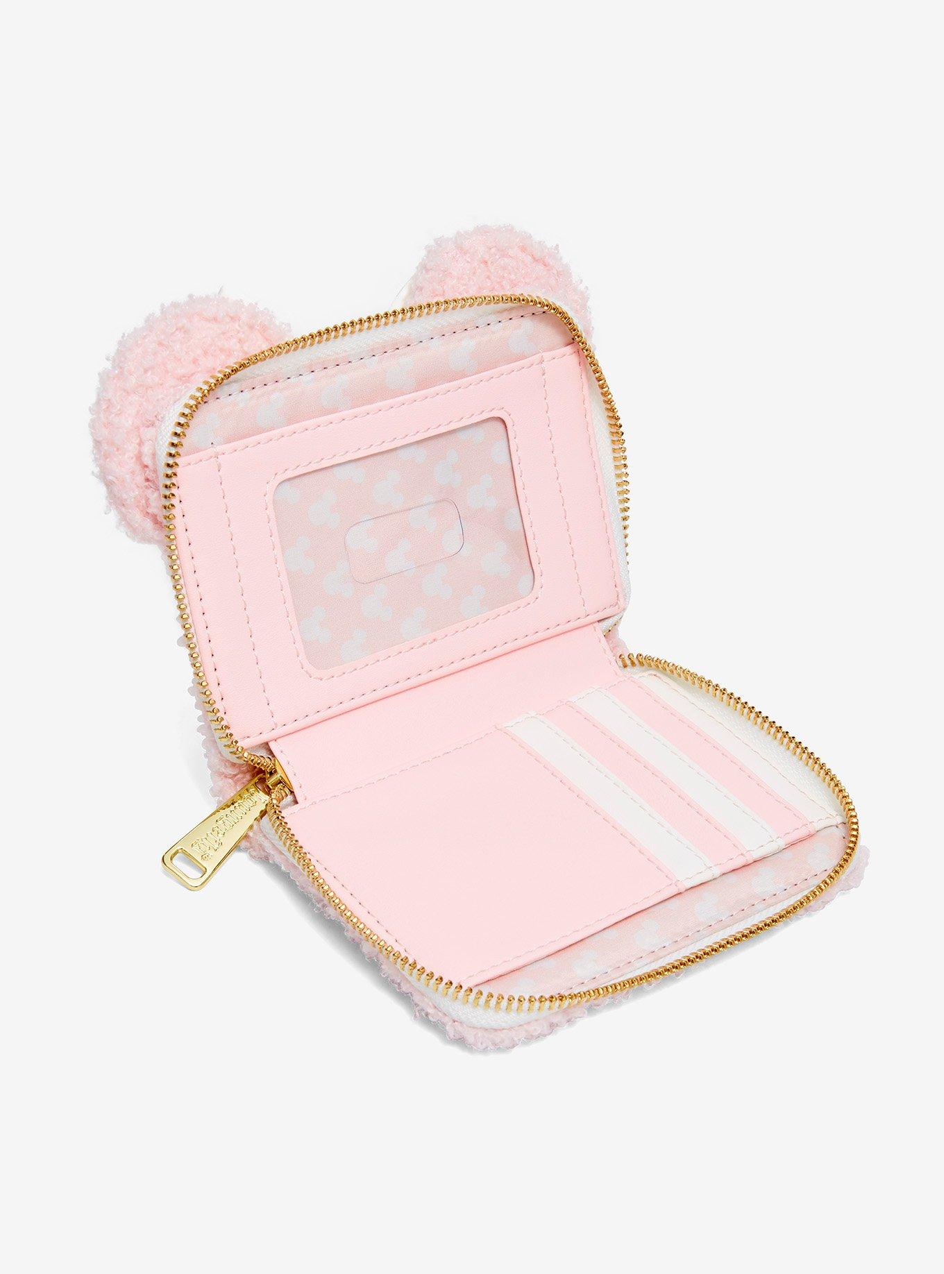 Loungefly Disney Minnie Mouse Ears Pink Sherpa Wallet - BoxLunch Exclusive, , alternate - view 4