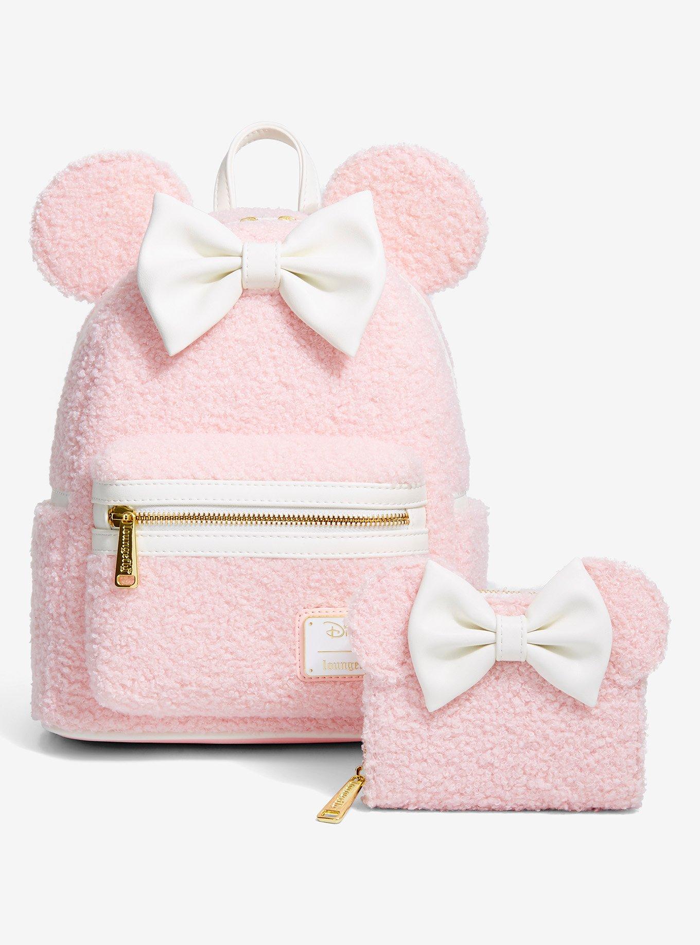 Loungefly Disney Minnie Mouse Ears Pink Sherpa Wallet - BoxLunch Exclusive, , alternate - view 5