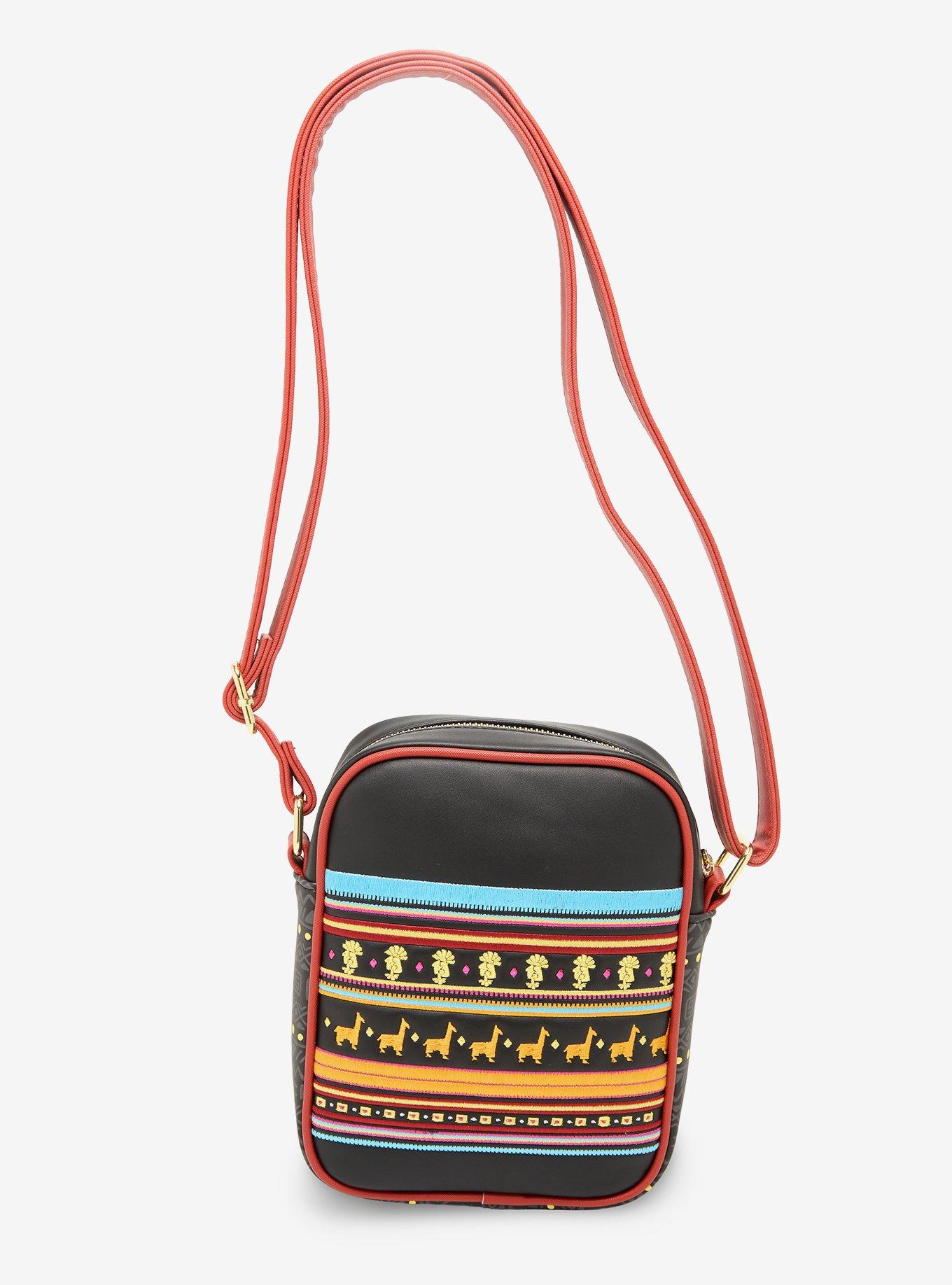 Loungefly Disney The Emperor's New Groove Kuzco Patterned Crossbody Bag - BoxLunch Exclusive