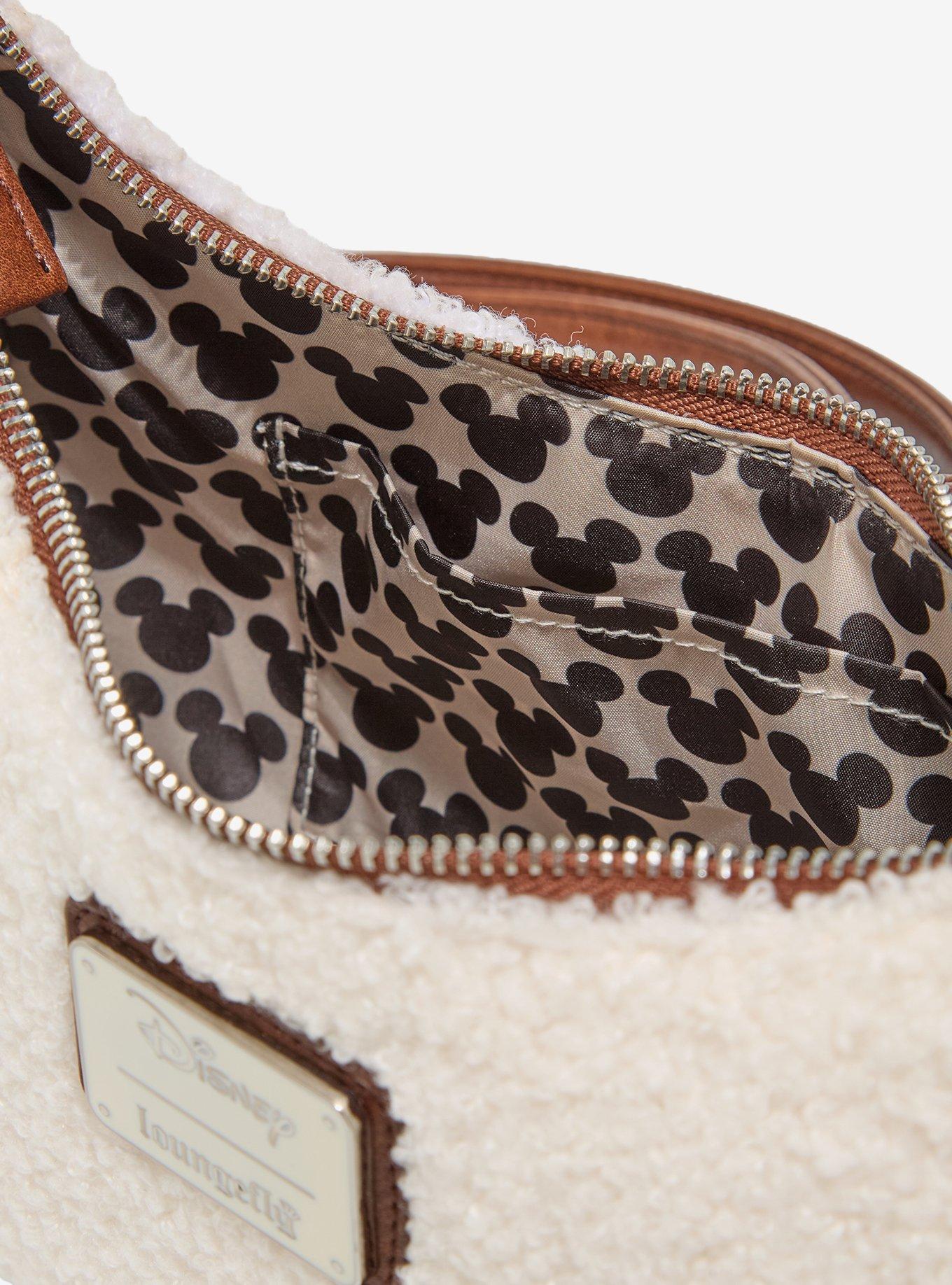 Loungefly Disney Mickey Mouse Sherpa Shoulder Bag - BoxLuch Exclusive, , alternate - view 3