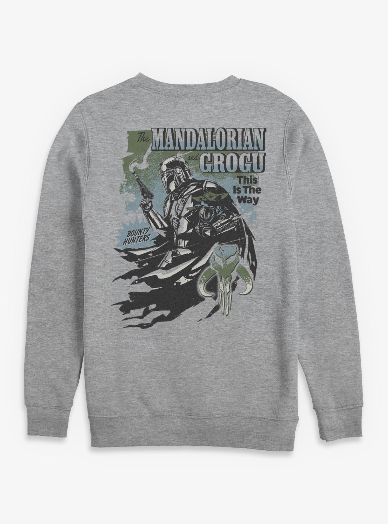 Star Wars: The Mandalorian And Grogu This Is The Way Bounty Hunters Profile Sweatshirt Box Lunch Exclusive, , hi-res
