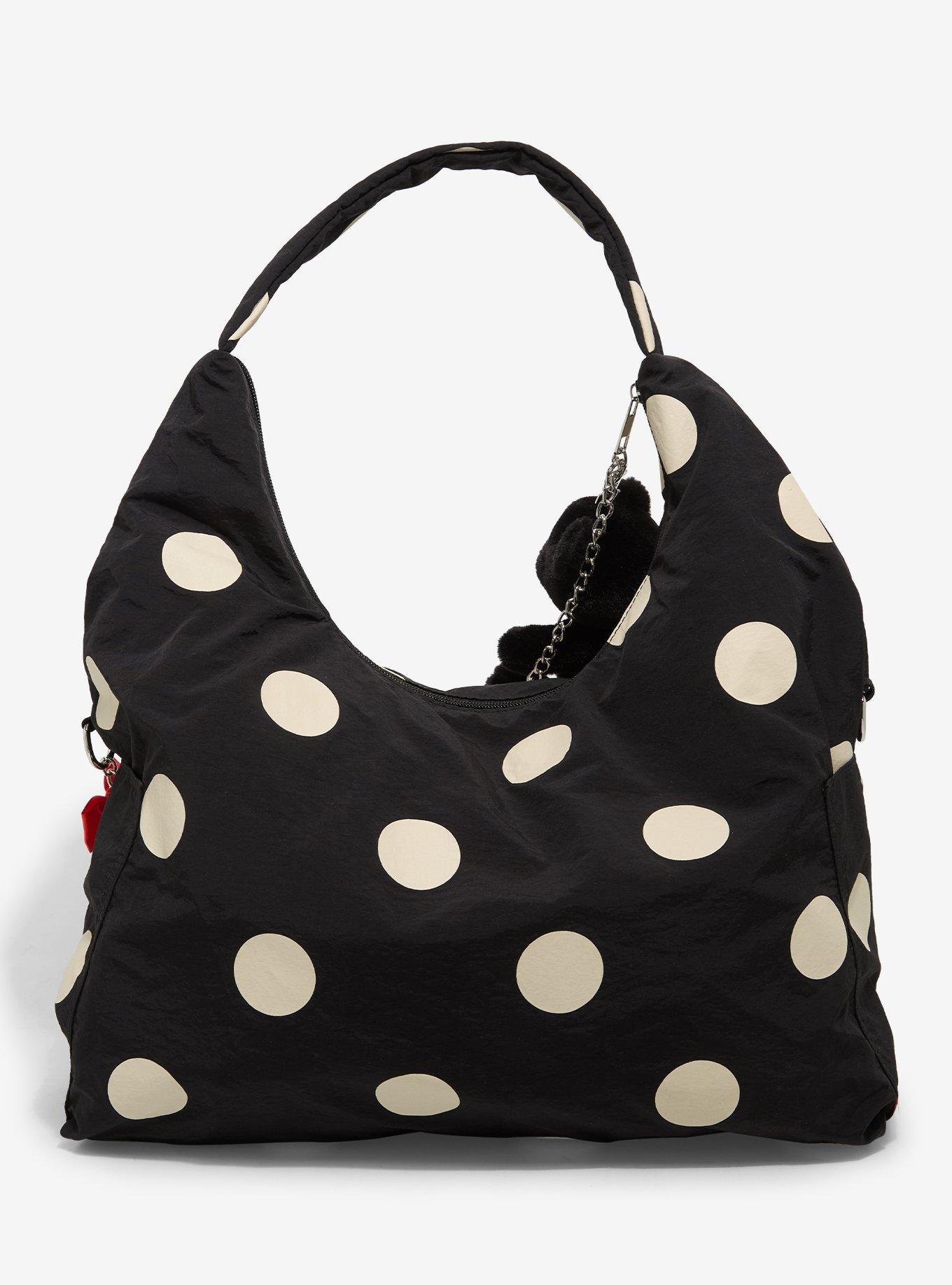 Black & Cream Polka Dot Shoulder Bag, , alternate - view 3