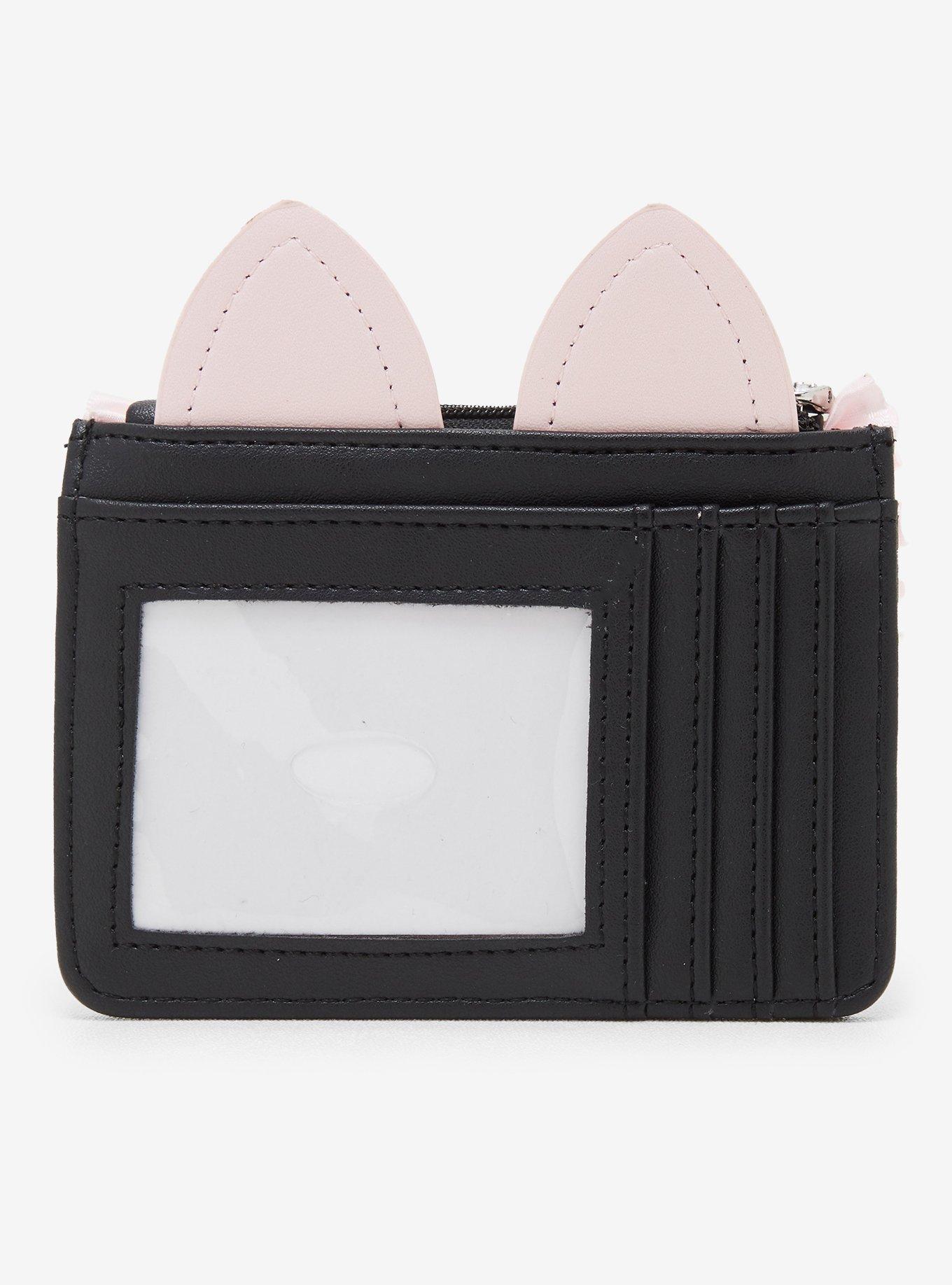 Black & Pink Kawaii Cat Ear Wallet, , alternate - view 3