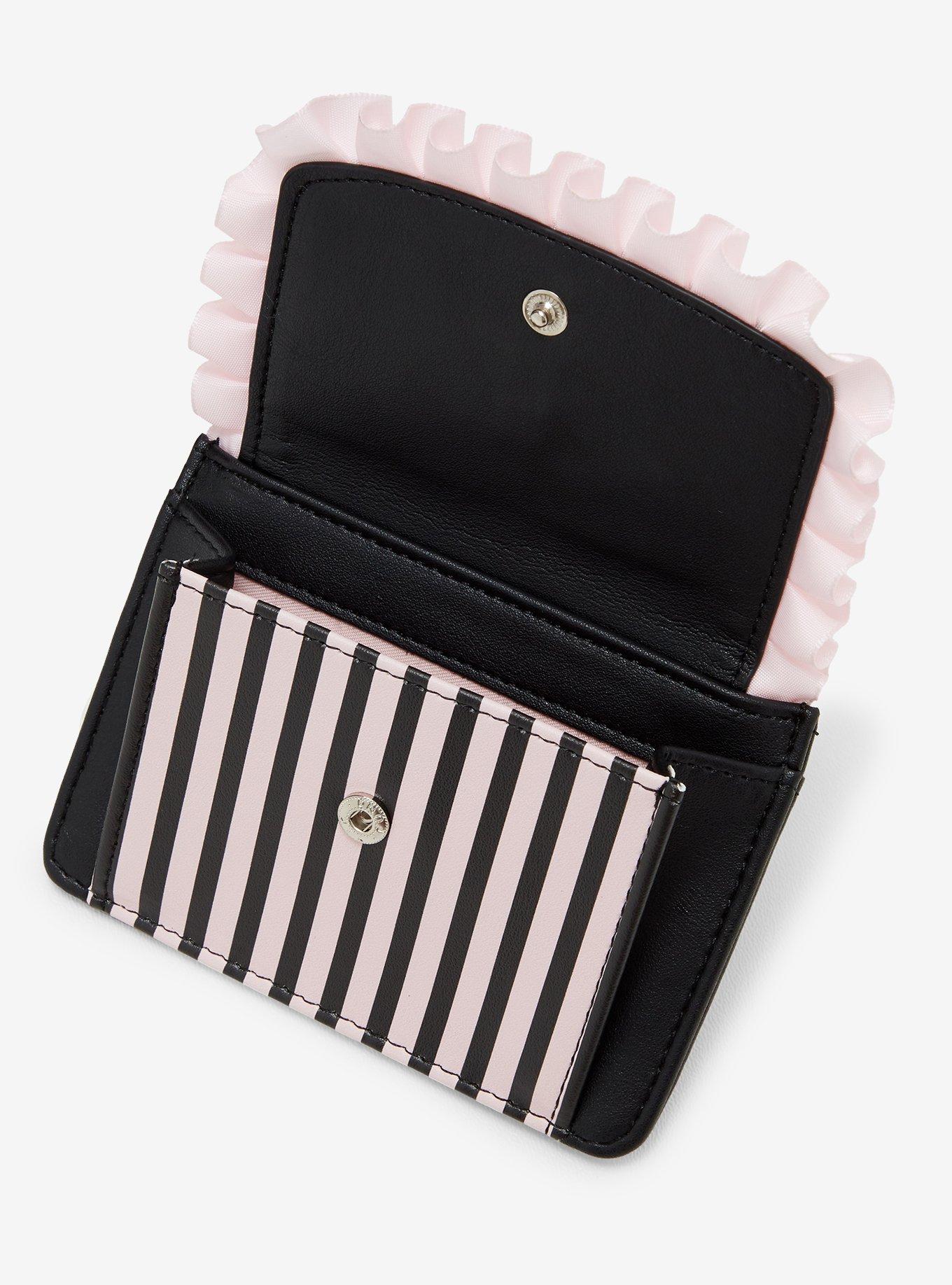 Black & Pink Kawaii Cat Ear Wallet, , alternate - view 4
