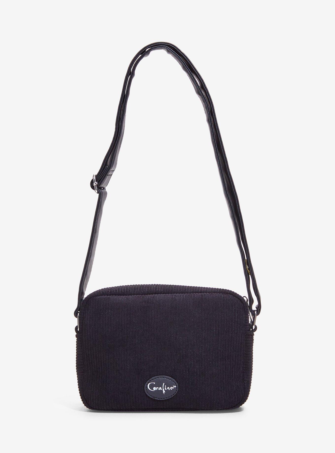 Coraline Doll Corduroy Crossbody Bag, , alternate - view 3
