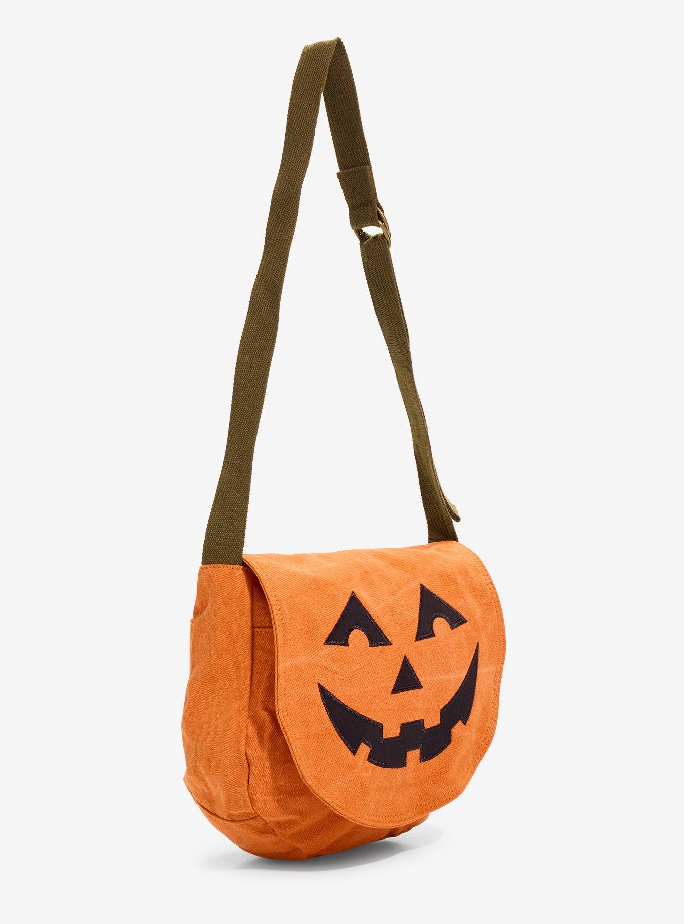 Jack-O'-Lantern Face Messenger Bag, , hi-res