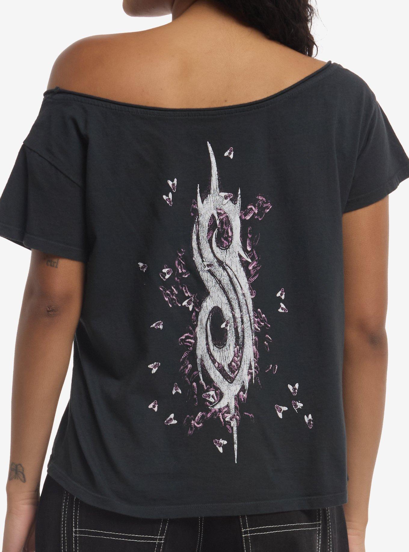 Slipknot Maggot Goat Girls Off-Shoulder T-Shirt, , hi-res