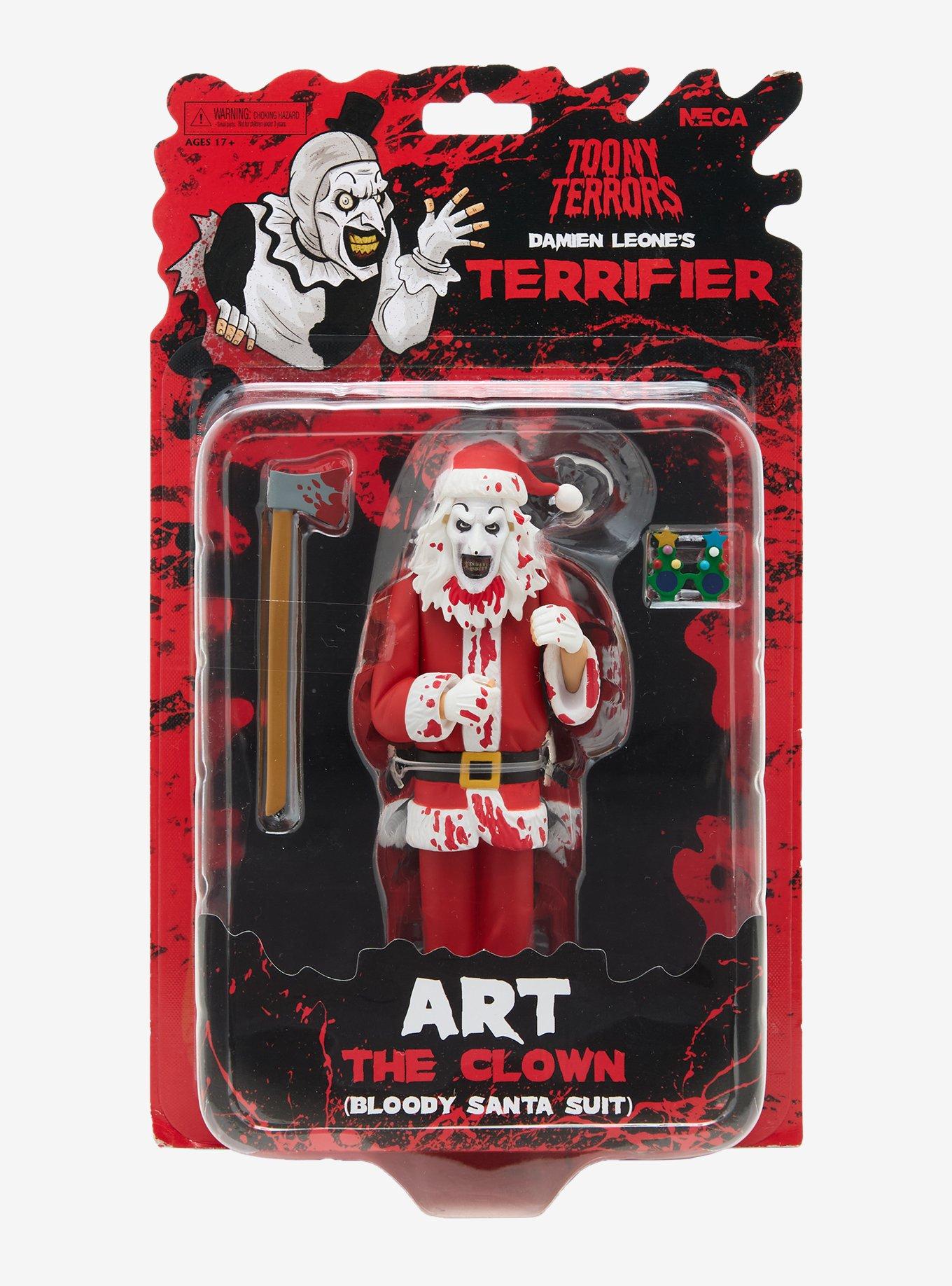 NECA Toony Terrors Terrifier 3 Art The Clown (Bloody Santa Suit) Figure, , alternate