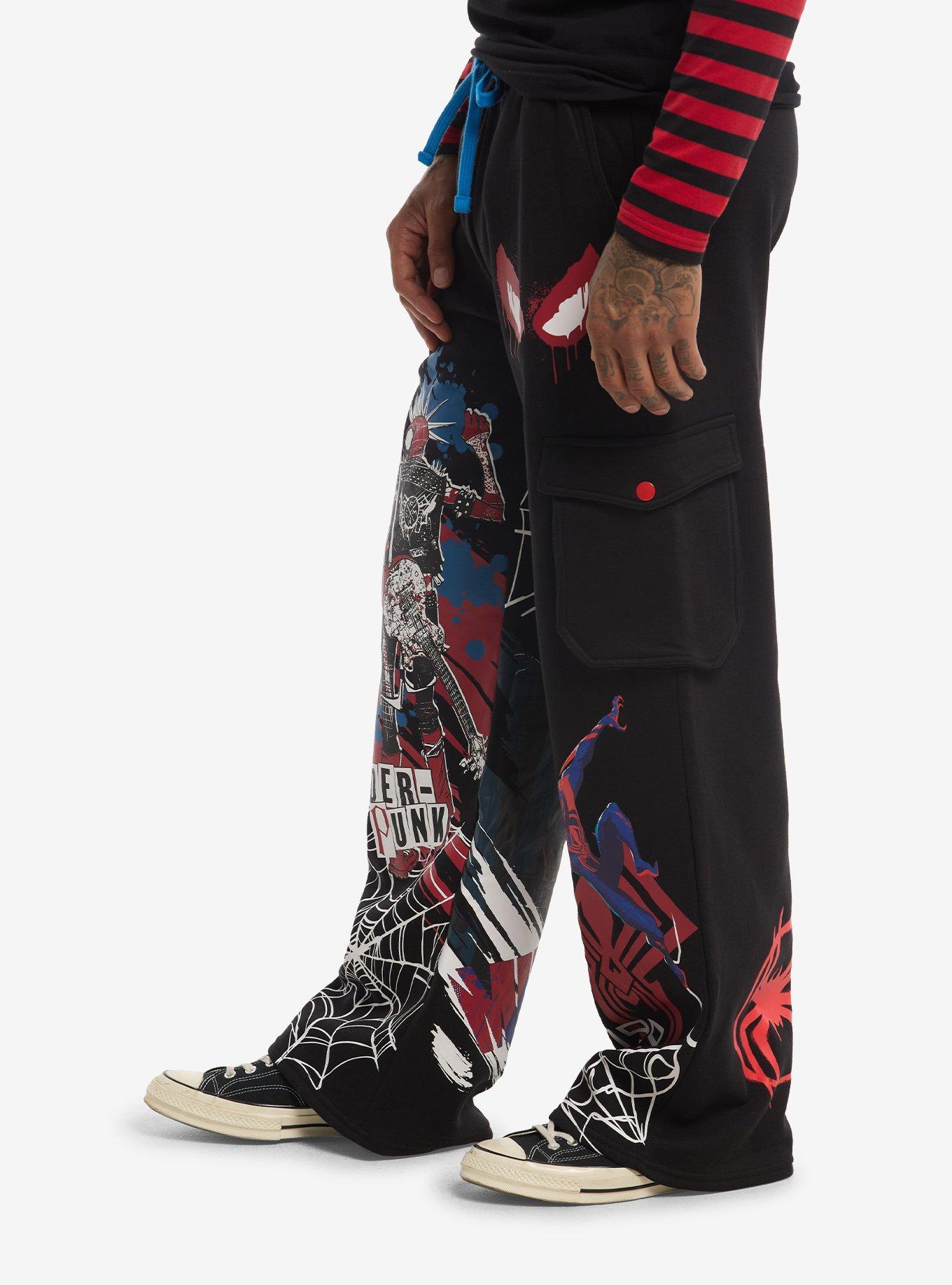 Marvel Spider-Man: Across The Spider-Verse Cargo Sweatpants, RED, alternate - view 3