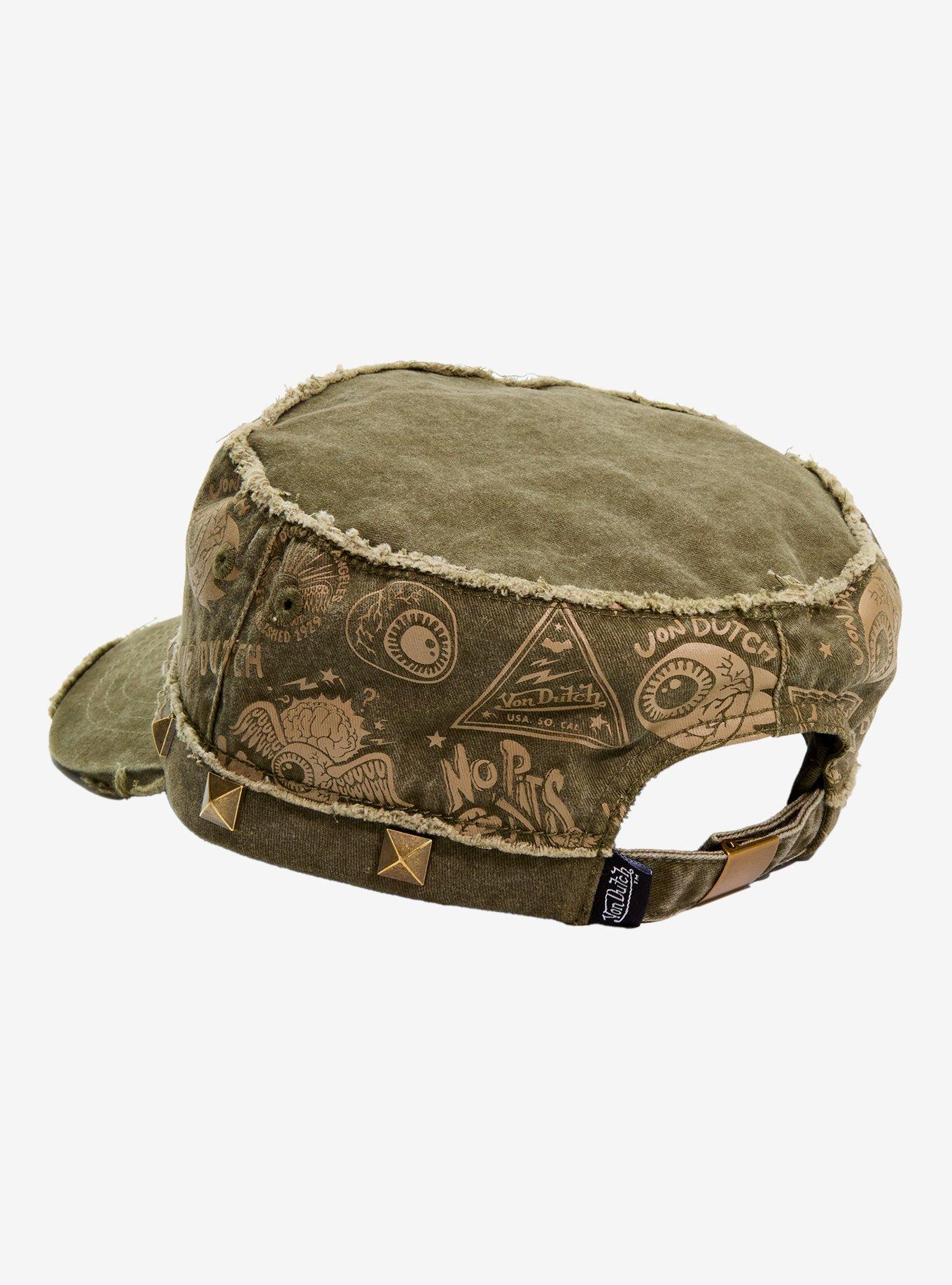 Von Dutch Icons Pyramid Stud Cadet Hat, , alternate - view 3