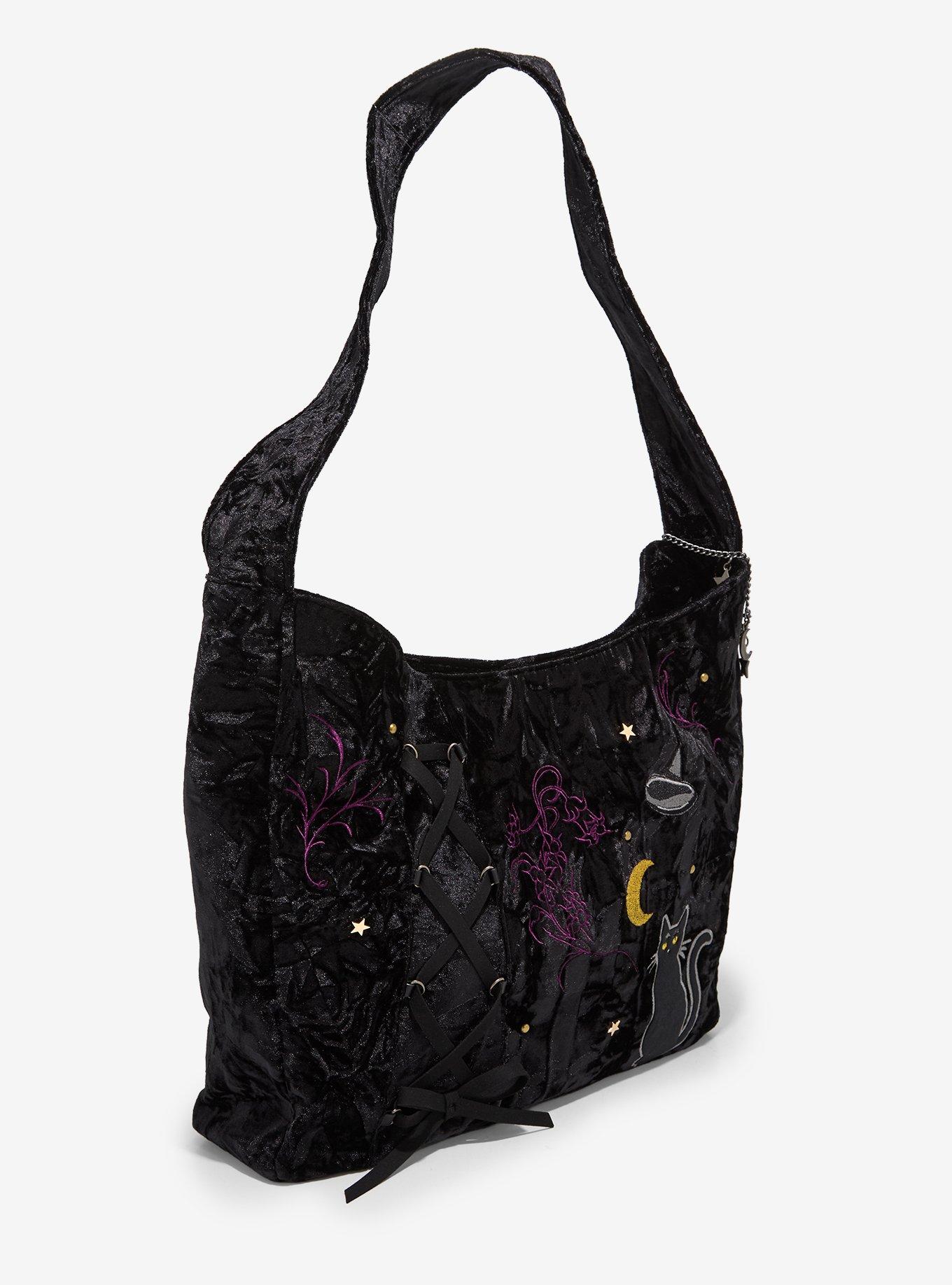 Practical Magic Icons Velvet Shoulder Bag, , hi-res