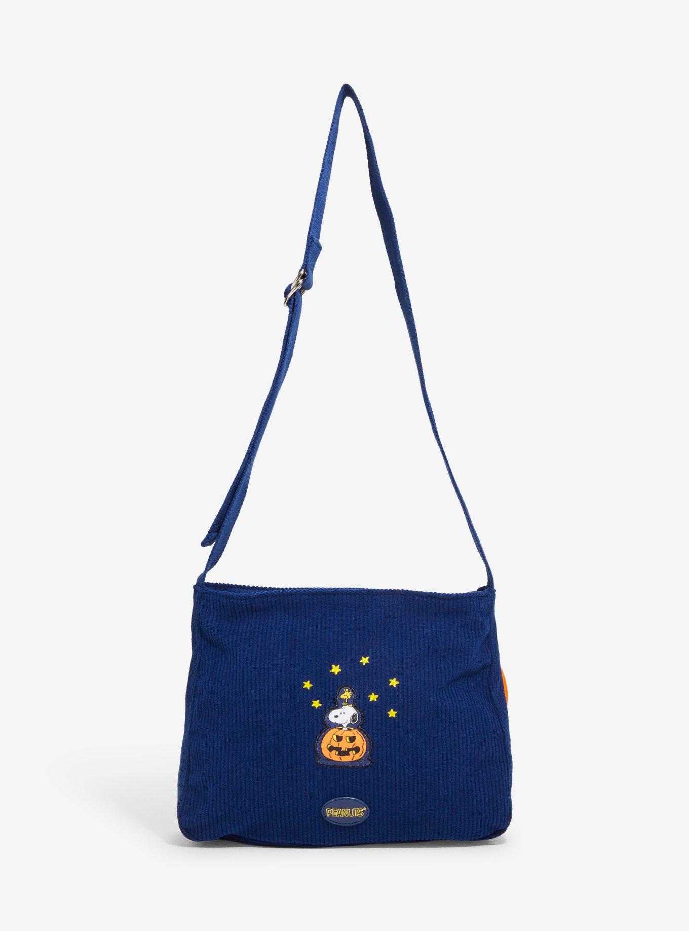 Peanuts Halloween Corduroy Shoulder Bag, , alternate - view 3