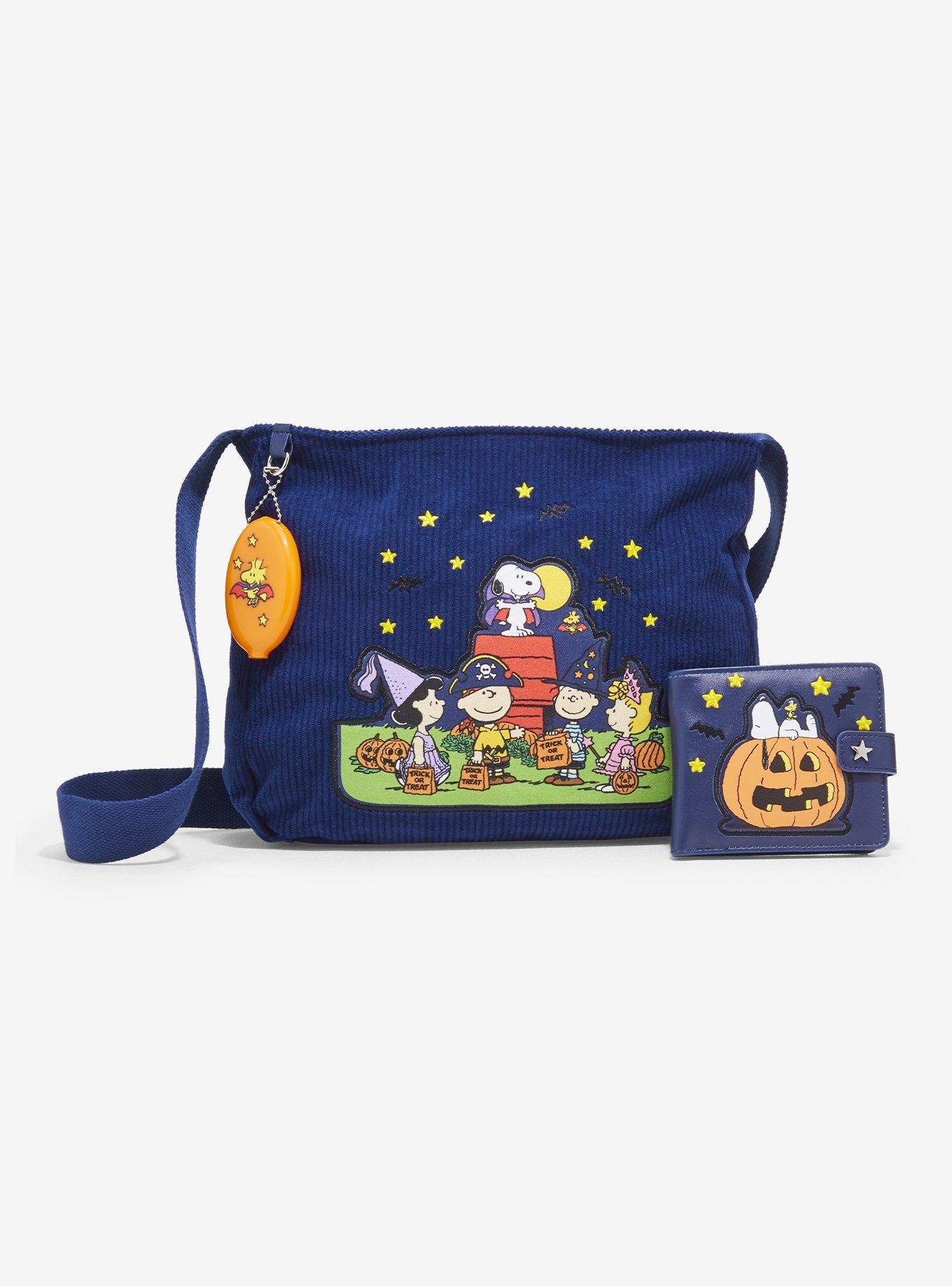 Peanuts Halloween Corduroy Shoulder Bag, , alternate - view 5