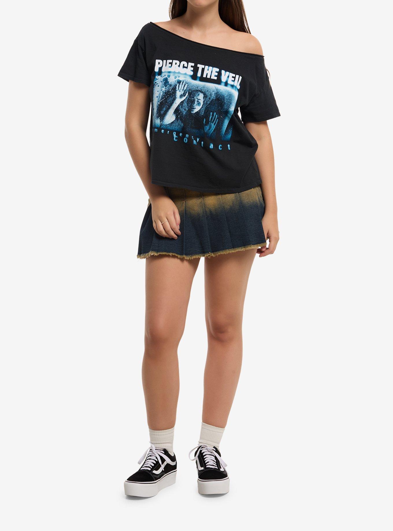 Pierce The Veil Emergency Contact Girls Off-Shoulder T-Shirt, , hi-res