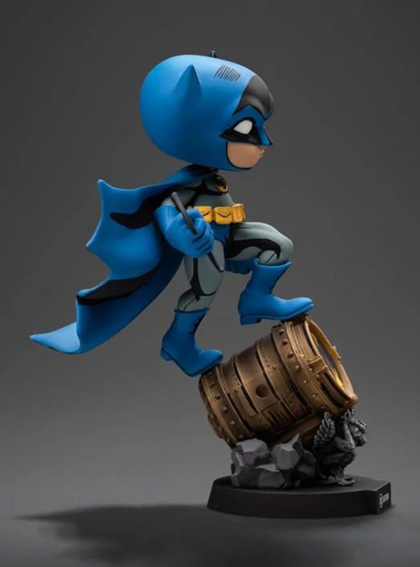 Iron Studios DC Comics MiniCo Batman on Bat-Signal (Blue Variant) Figure, , hi-res