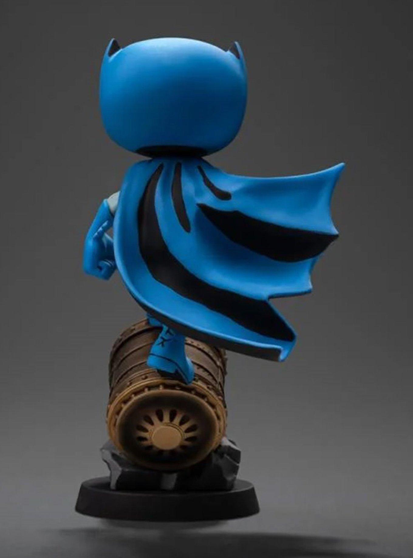 Iron Studios DC Comics MiniCo Batman on Bat-Signal (Blue Variant) Figure, , alternate