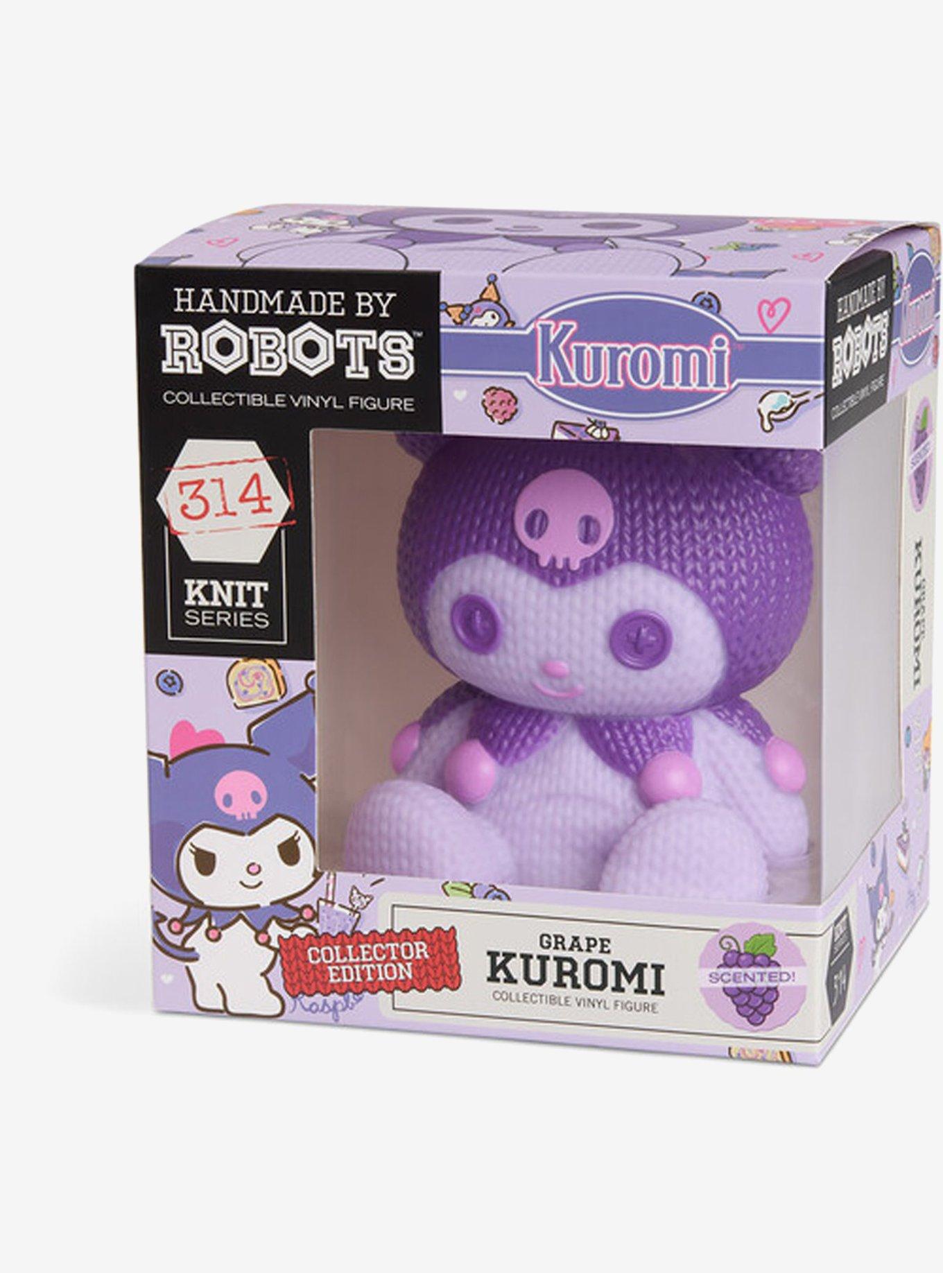 Handmade By Robots Sanrio Knit Series Grape Scented Kuromi Vinyl Figure, , alternate