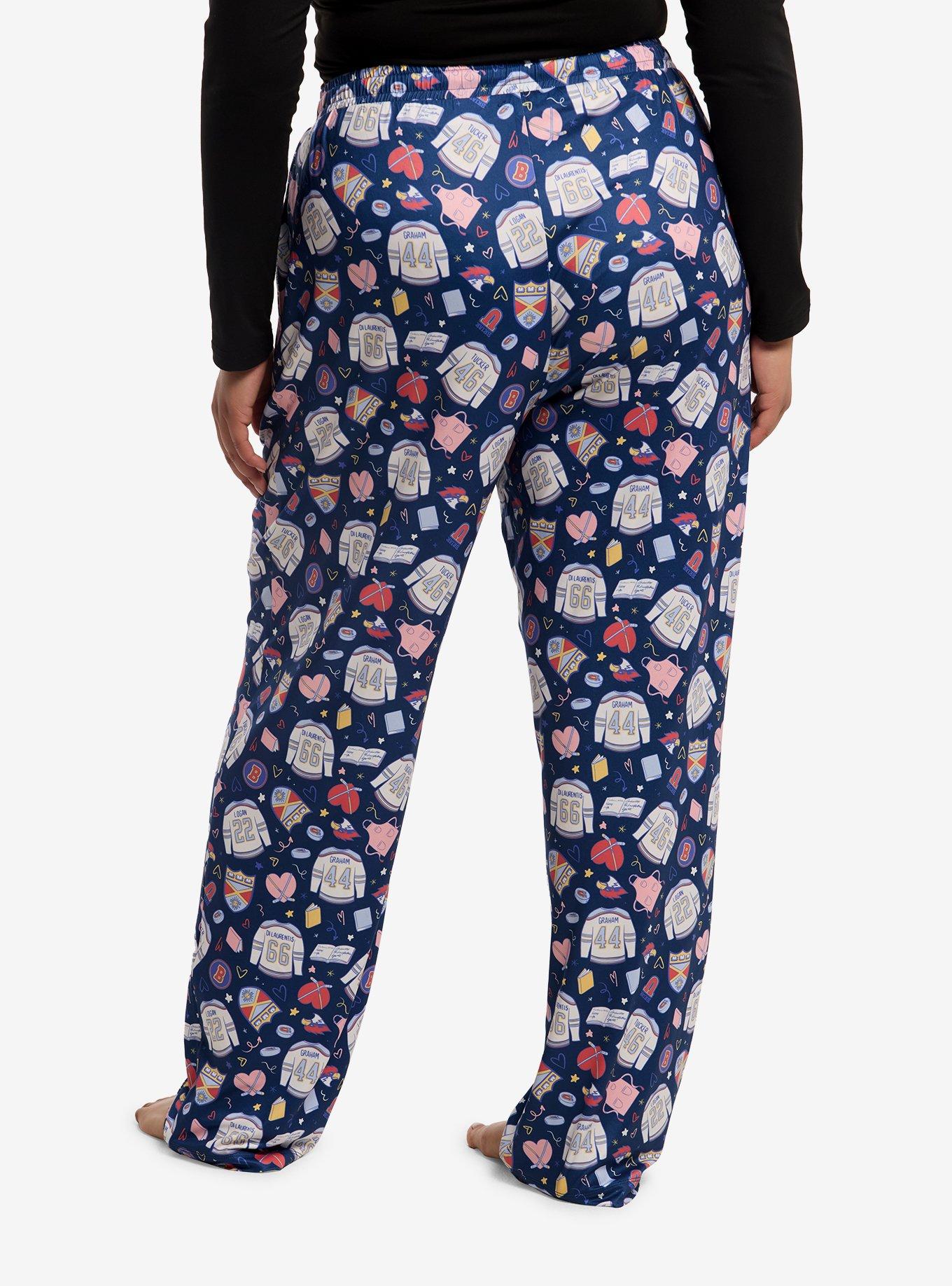 Off Campus Icons Pajama Pants Plus Size, , hi-res