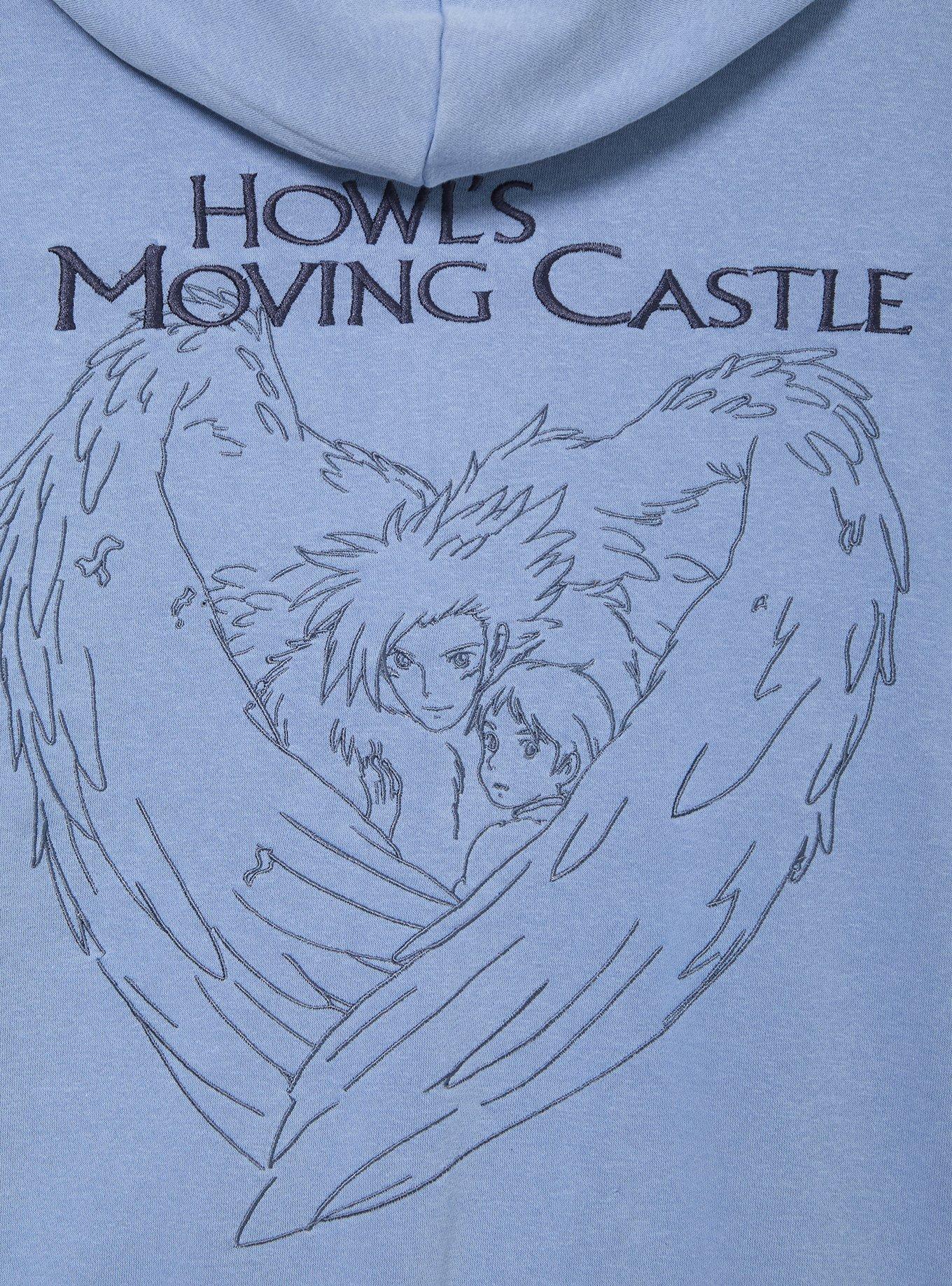 Studio Ghibli&reg; Howl&rsquo;s Moving Castle A Heart&rsquo;s A Heavy Burden Hoodie - BoxLunch Exclusive, BLUE, alternate - view 4