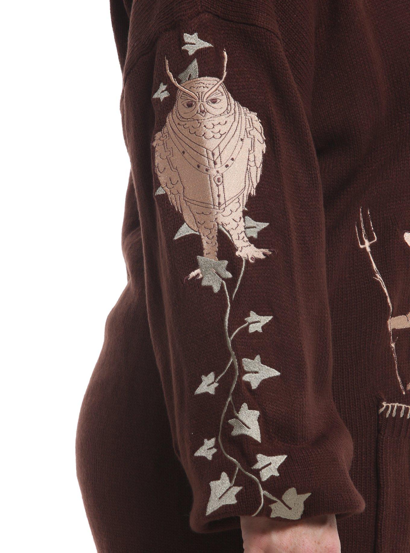 Wildwood Animal Stitch Girls Cardigan Plus Size, MULTI, alternate - view 4
