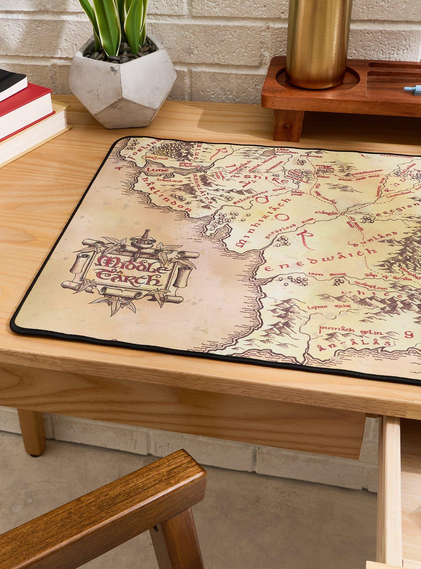 The Lord of The Rings Middle-earth Map Desk Mat - BoxLunch Exclusive, , hi-res