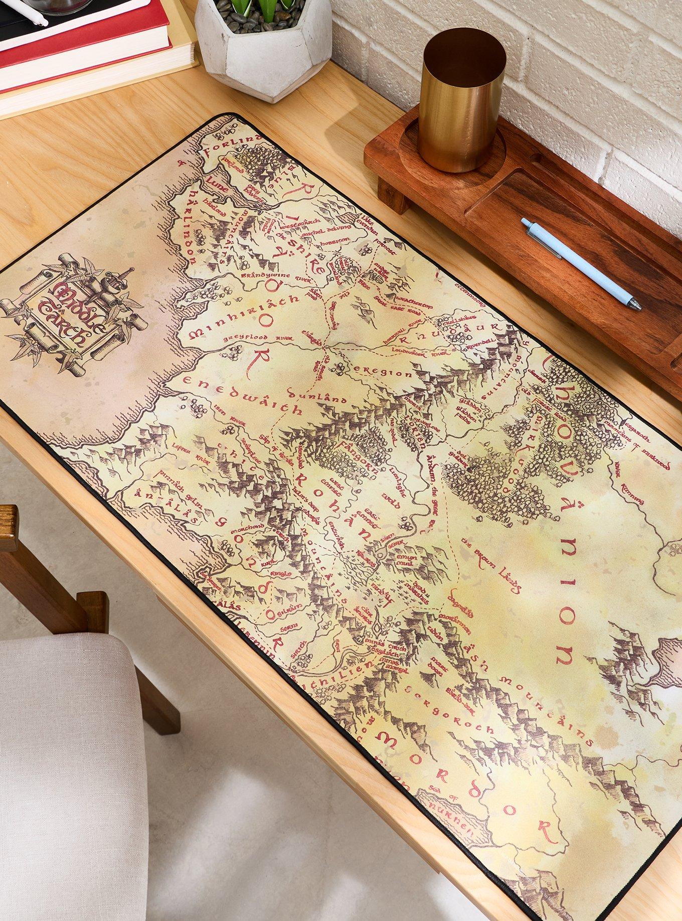 The Lord of The Rings Middle-earth Map Desk Mat - BoxLunch Exclusive, , alternate - view 3