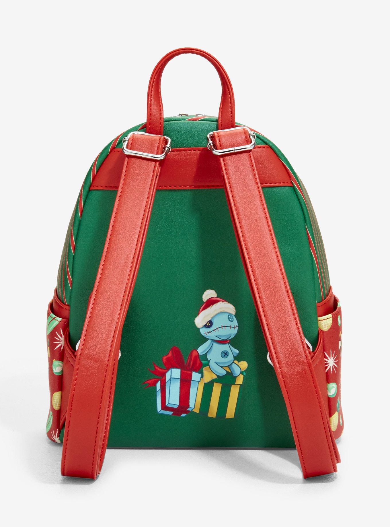 Loungefly Disney Stitch Holiday Scarf Mini Backpack, , alternate - view 3