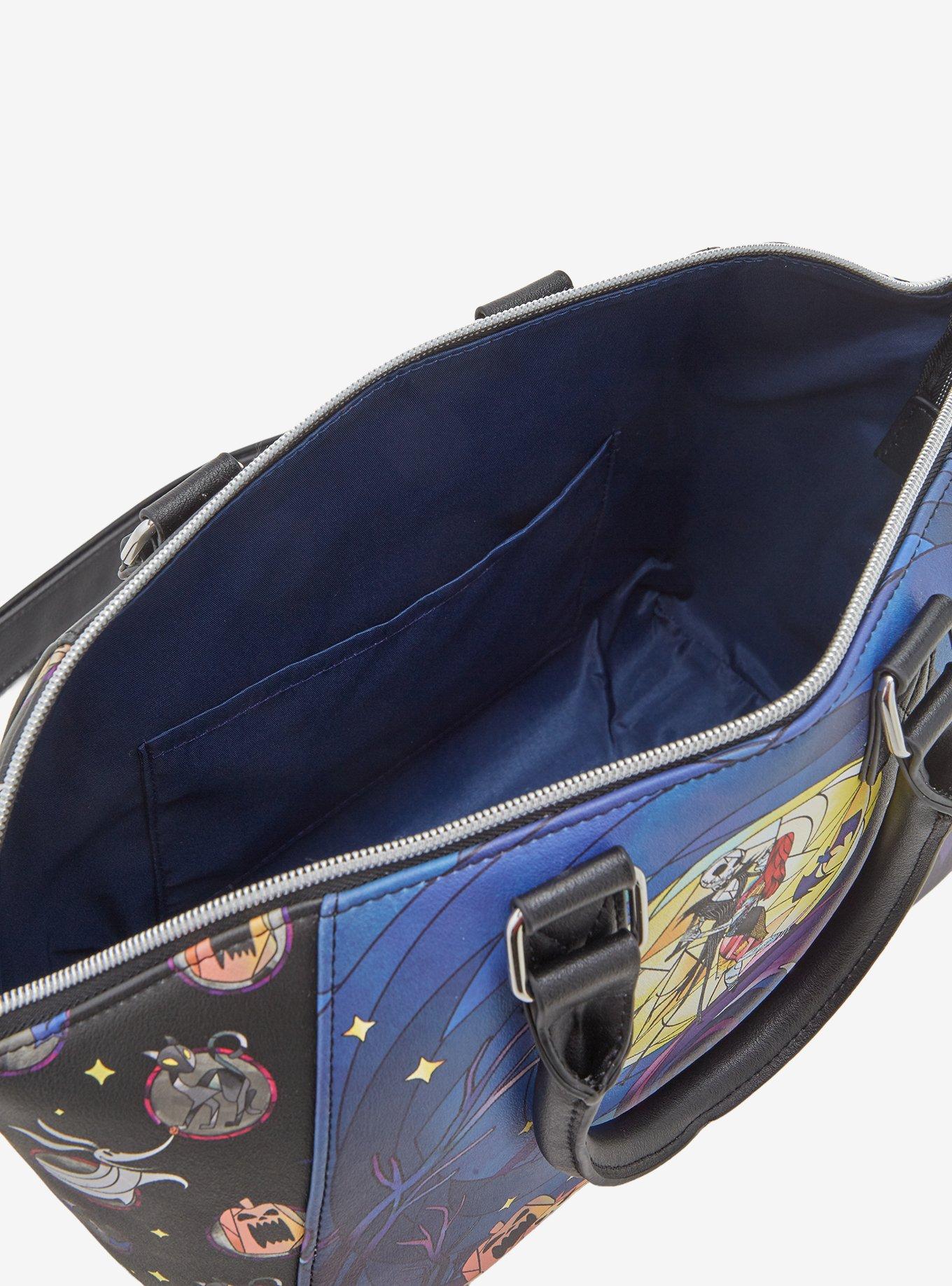 Loungefly The Nightmare Before Christmas Stained Glass Satchel Bag, , alternate - view 4