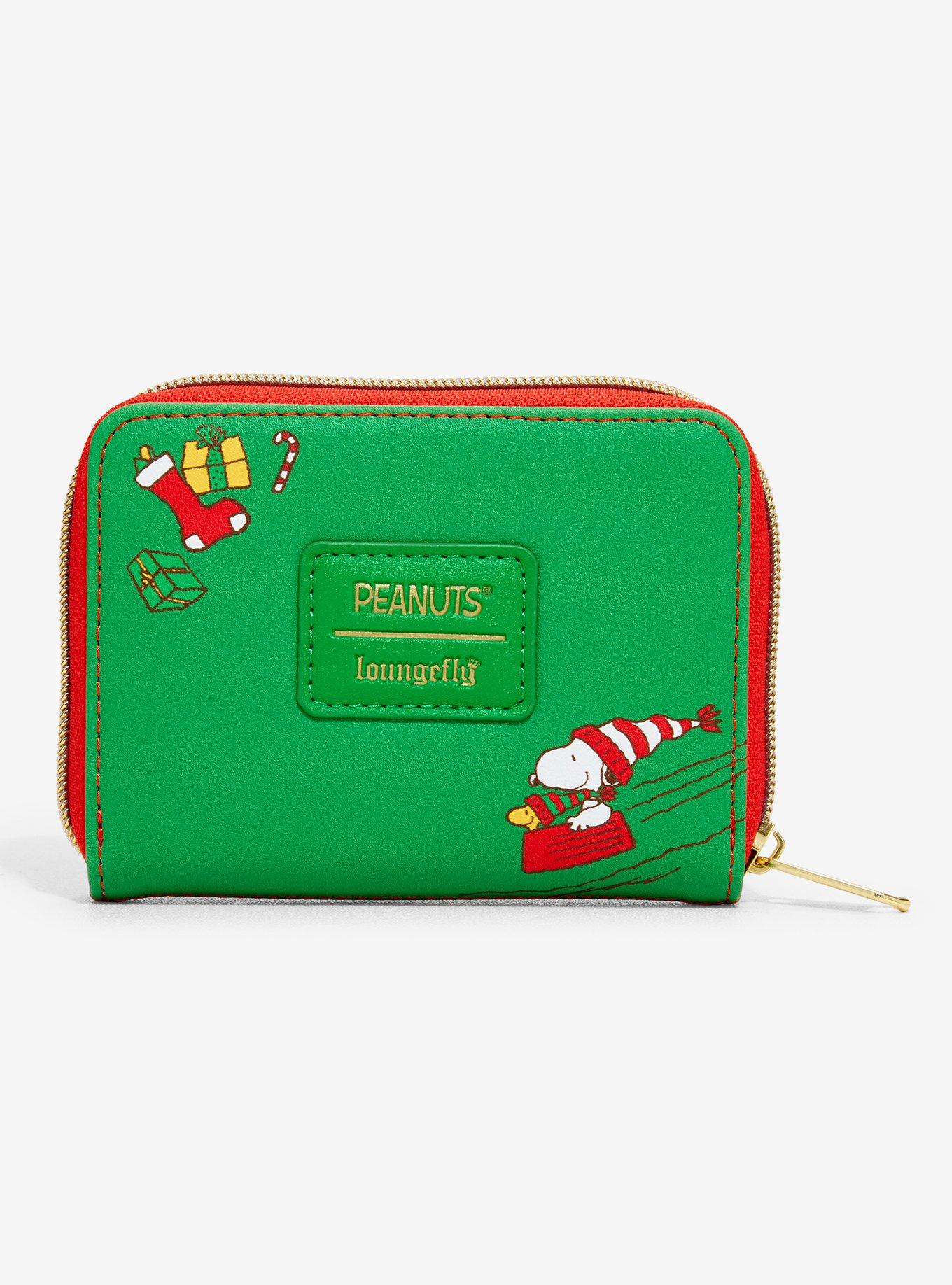 Loungefly Peanuts Snoopy & Woodstock Wreath Mini Zipper Wallet, , alternate - view 3