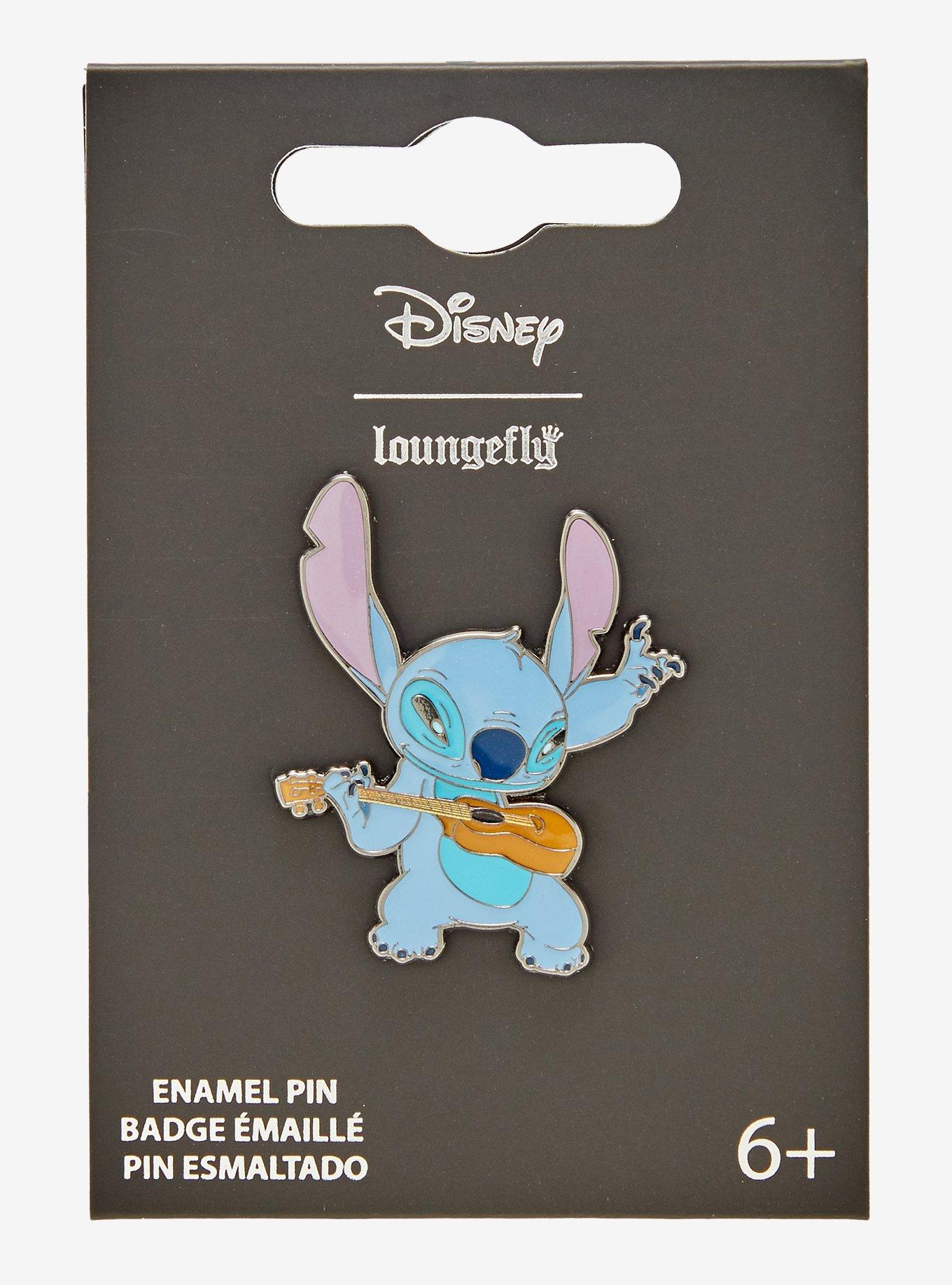 Loungefly Disney Stitch Ukulele Enamel Pin Hot Topic Exclusive, , hi-res