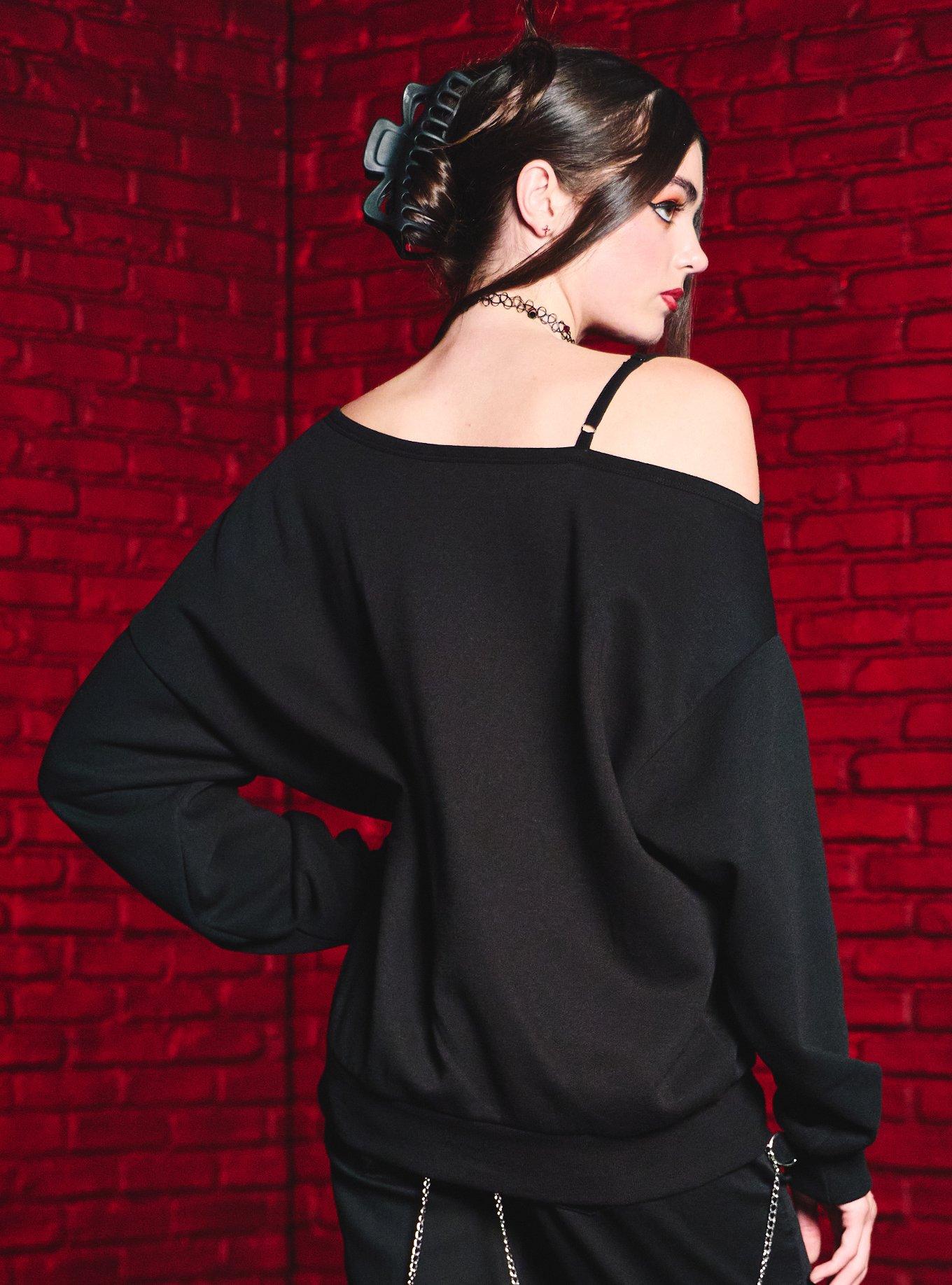 Zak Bagans Haunted Museum Girls Off-Shoulder Sweatshirt, MULTI, alternate - view 3