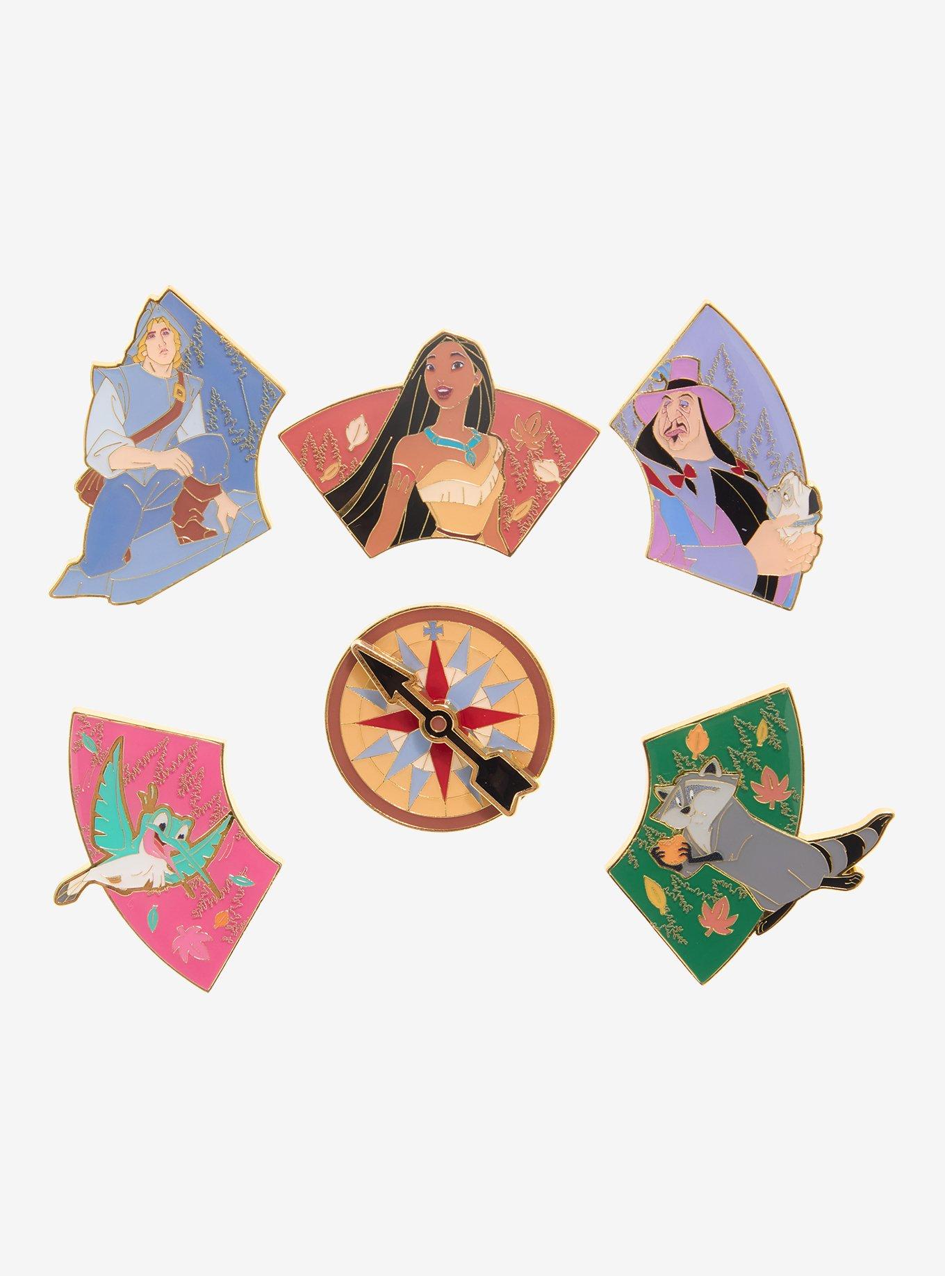 Loungefly Disney Pocahontas Compass Puzzle Blind Box Enamel Pin - BoxLunch Exclusive, , hi-res