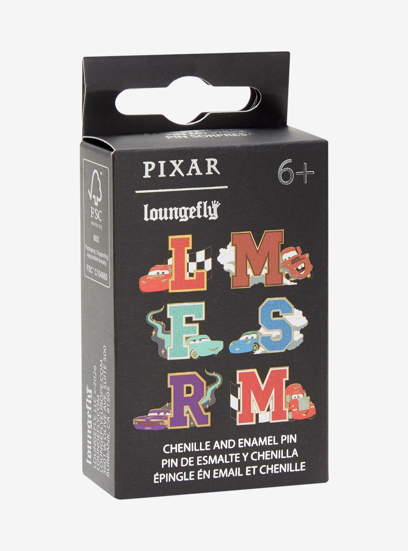 Loungefly Disney Pixar Cars Chenille Letters Blind Box Enamel Pin - BoxLunch Exclusive, , hi-res
