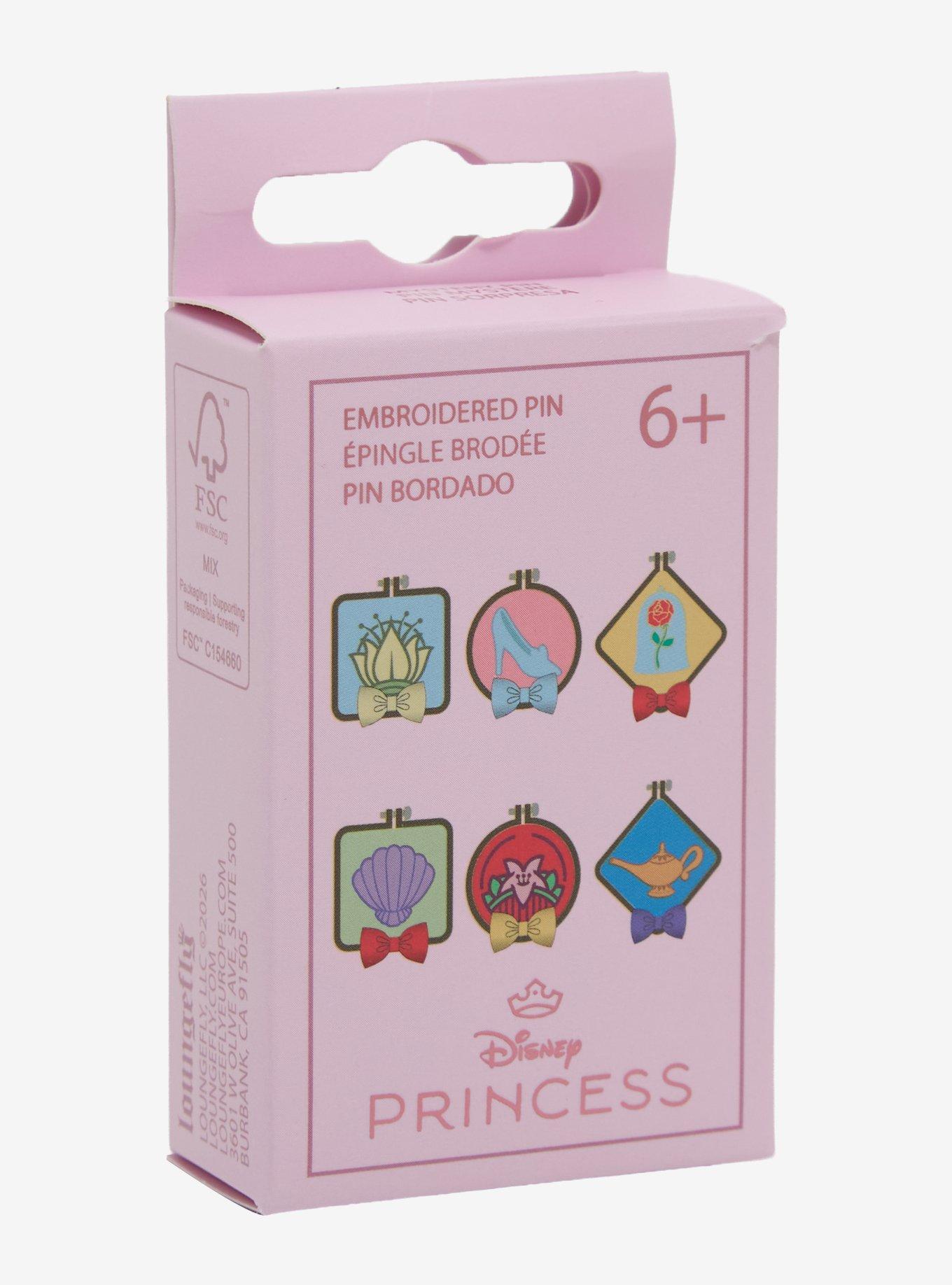 Loungefly Disney Princess Cross Stitch Blind Box Enamel Pin - BoxLunch Exclusive, , hi-res