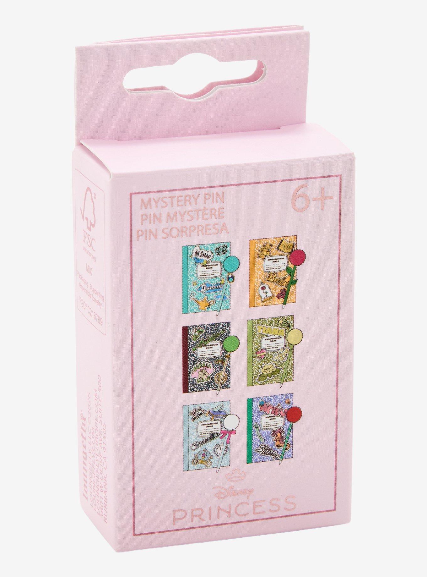 Loungefly Disney Princess Notebook Blind Box Enamel Pin Hot Topic Exclusive, , hi-res