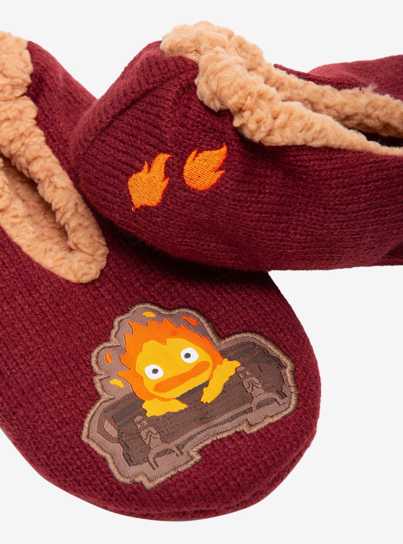 Studio Ghibli&reg; Howl's Moving Castle Calcifer Sherpa Slipper Socks- BoxLunch Exclusive, , alternate - view 3