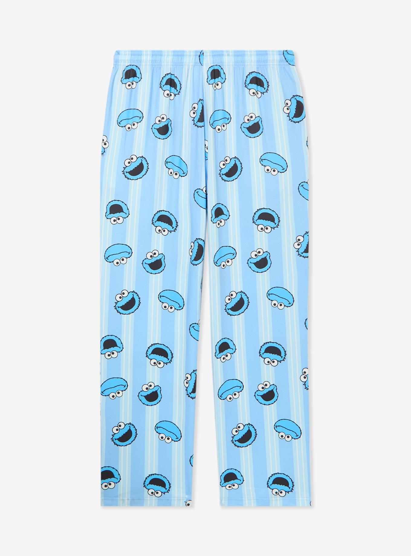 Sesame Street Cookie Monster Striped Sleep Pants - BoxLunch Exclusive, , hi-res