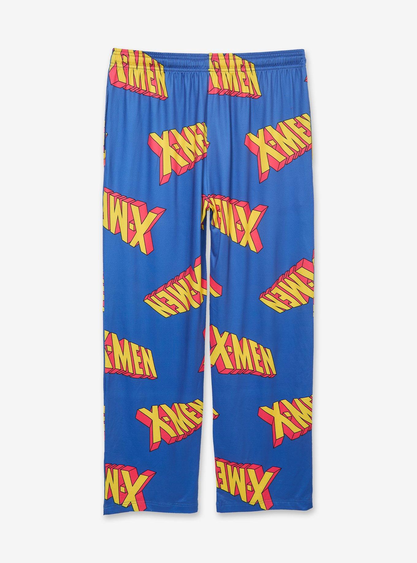 Marvel X-Men Logo Allover Print Sleep Pants - BoxLunch Exclusive, , hi-res