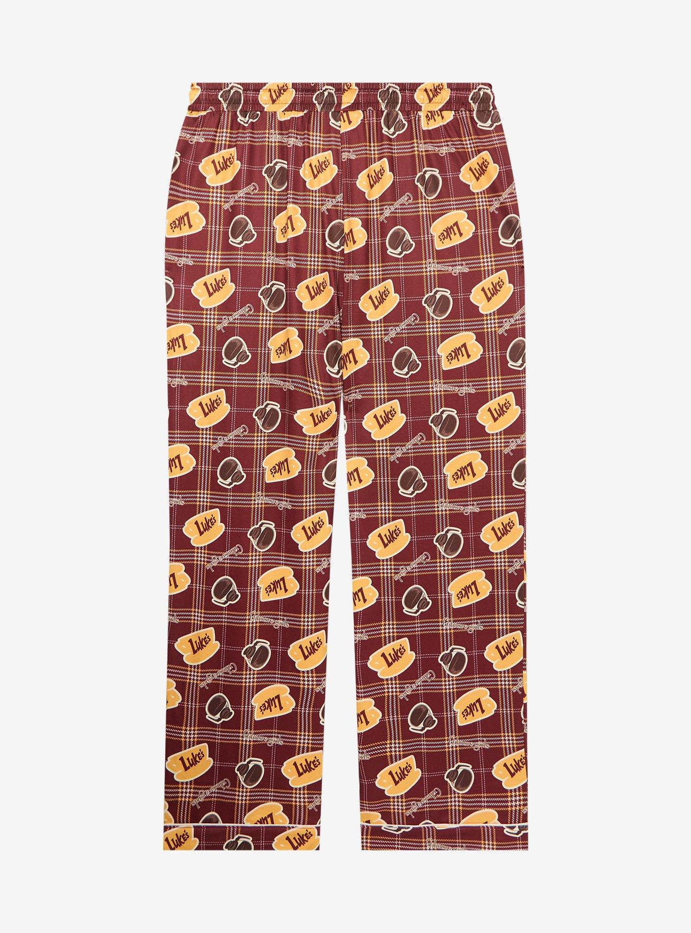 Gilmore Girls Luke's Coffee Allover Print Sleep Pants &mdash; BoxLunch Exclusive, , hi-res