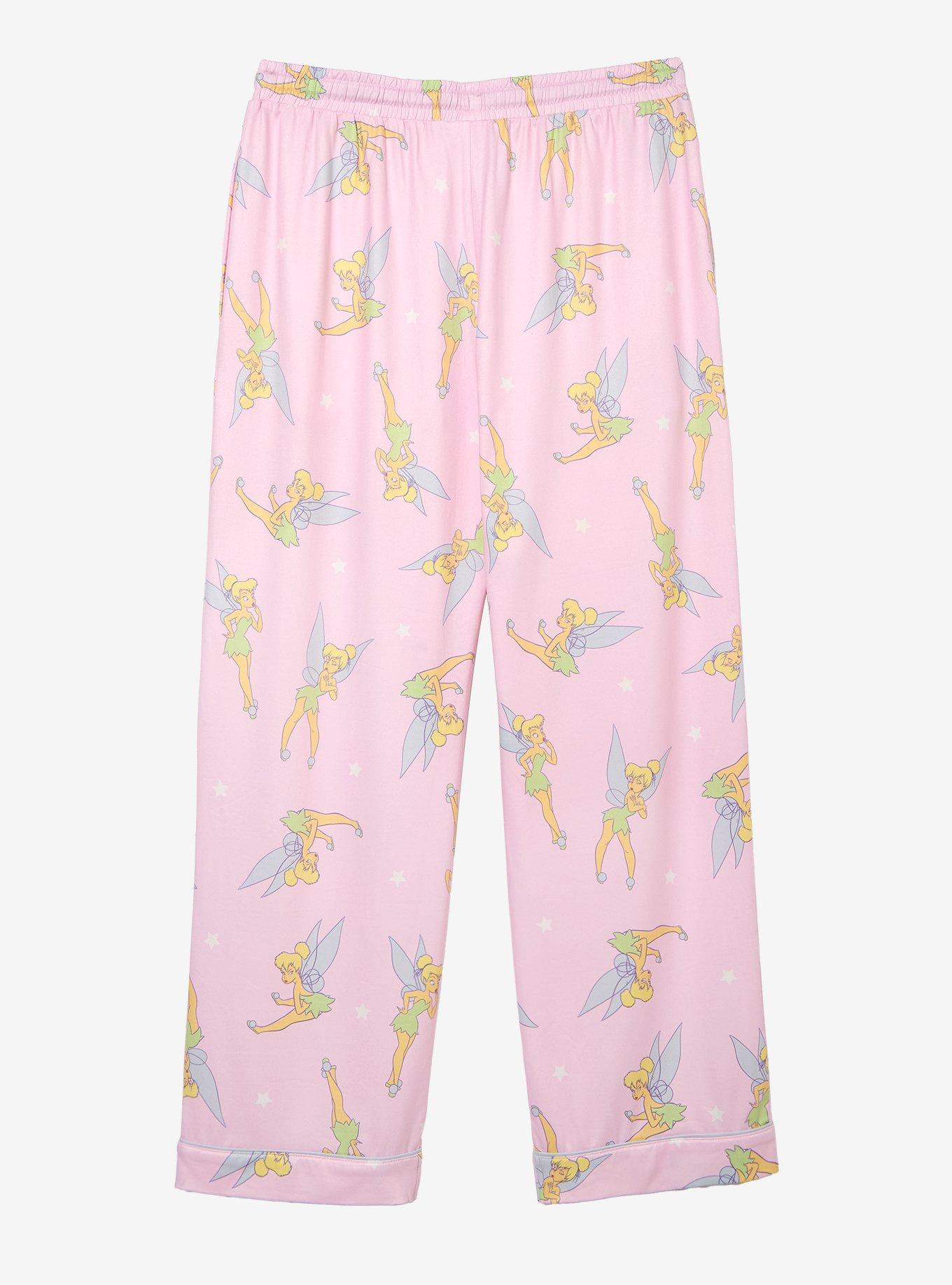 Disney Peter Pan Tinker Bell Allover Print Women's Plus Size Sleep Pants - BoxLunch Exclusive, , hi-res