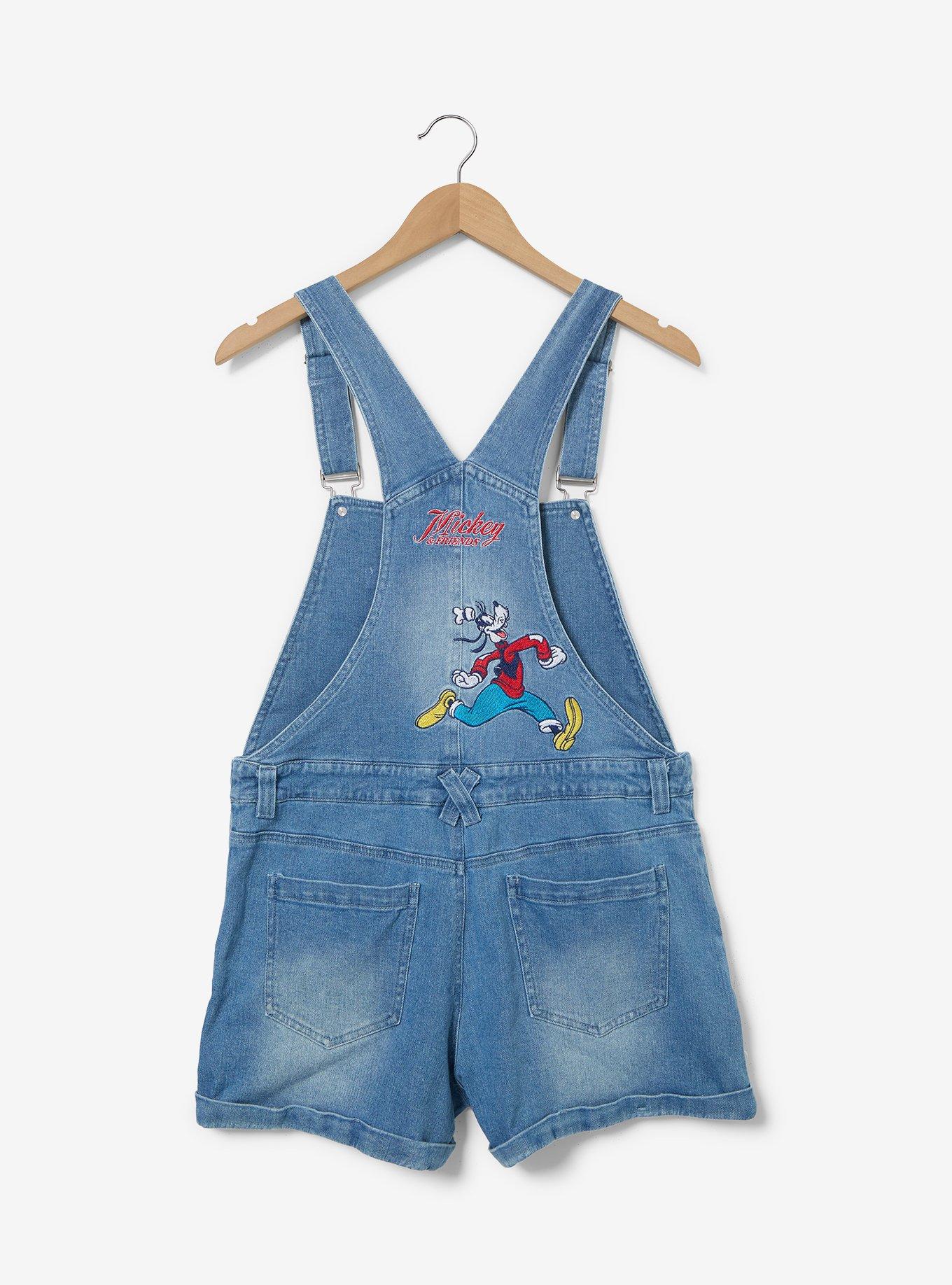 Disney Mickey Mouse & Friends Americana Women's Short Overalls - BoxLunch Exclusive, , hi-res