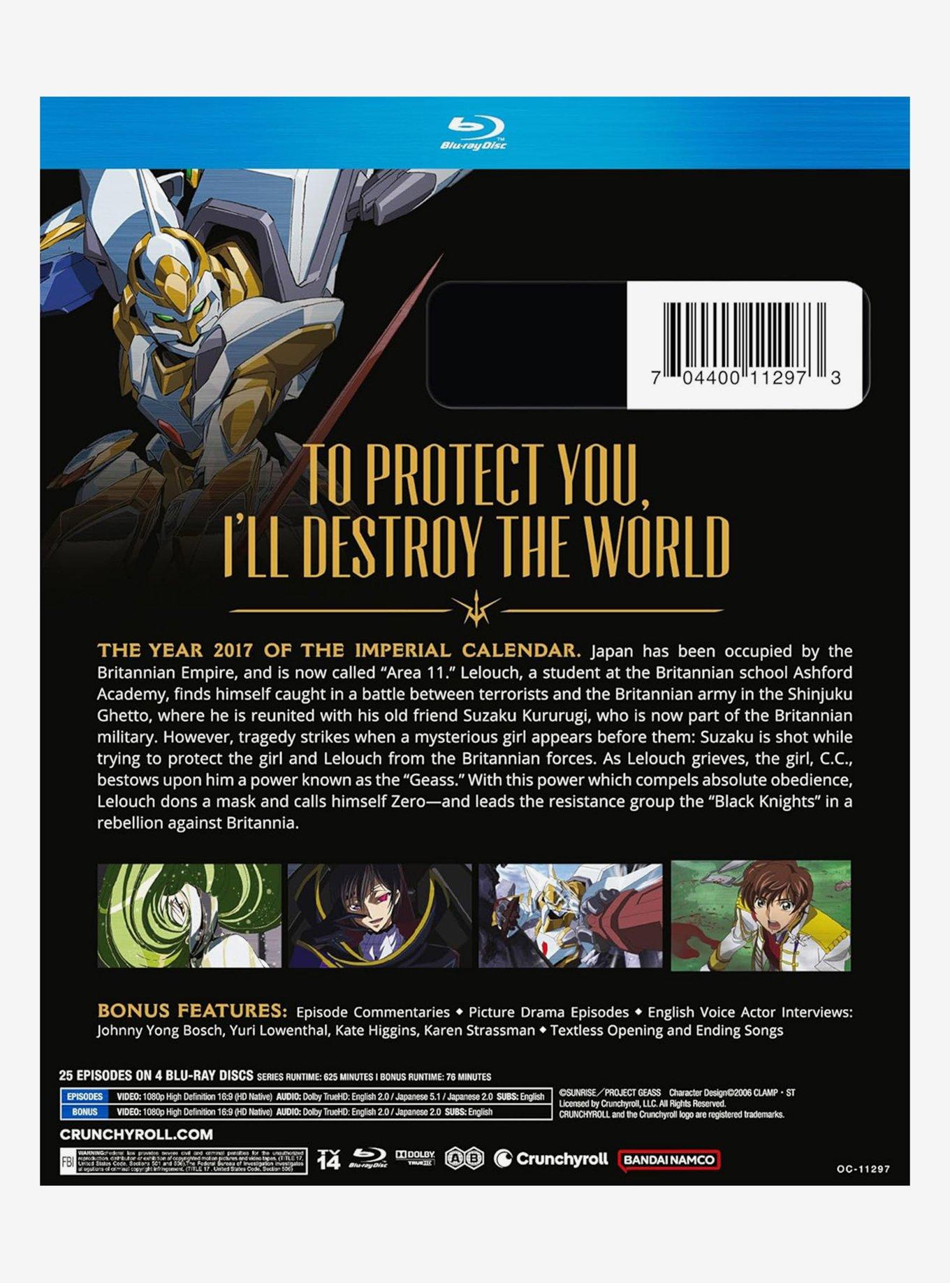 Code Geass: Lelouch of the Rebellion Season 1 Blu-Ray, , alternate