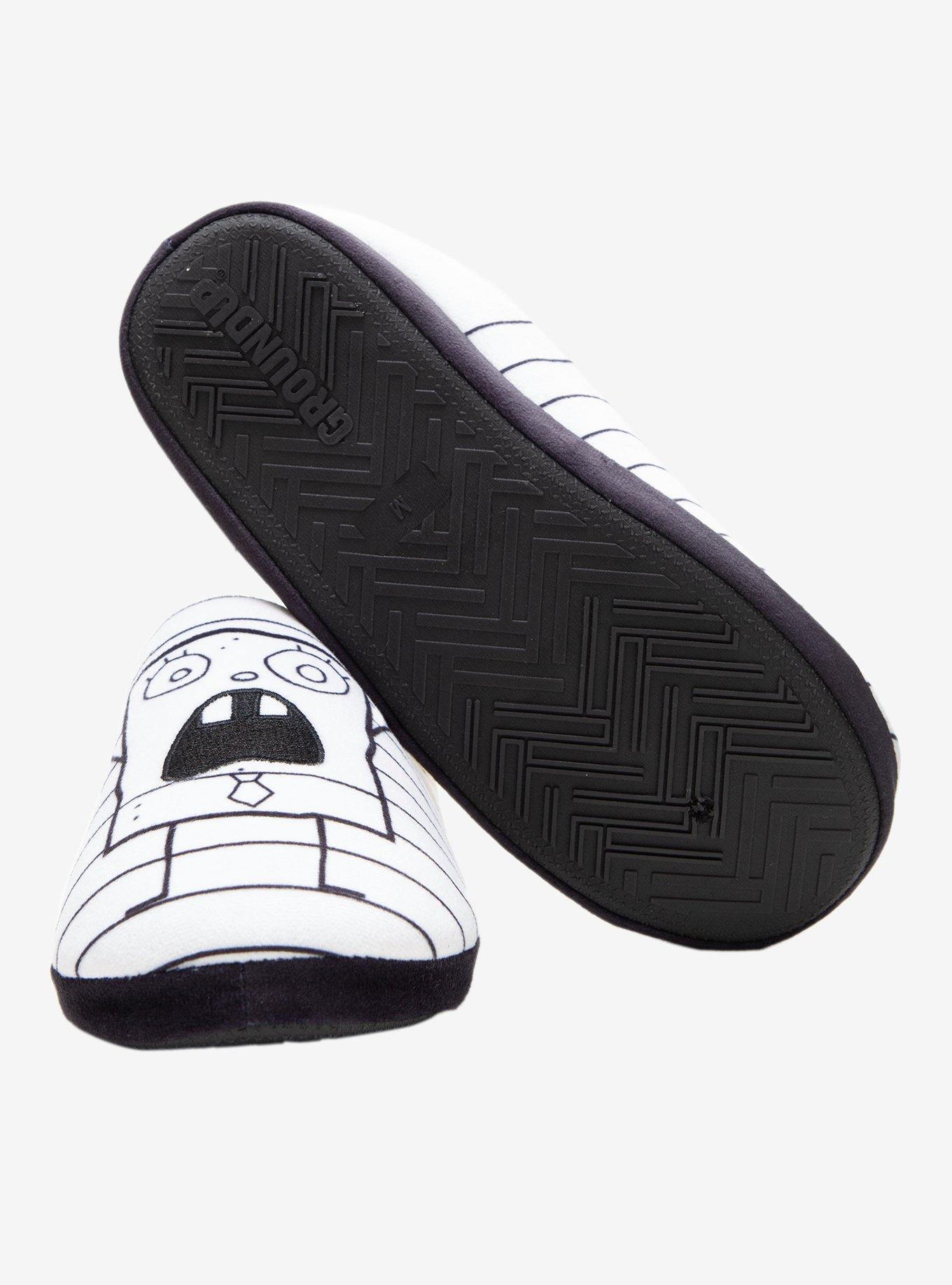 SpongeBob SquarePants DoodleBob Slippers - BoxLunch Exclusive, BLACK, alternate - view 3