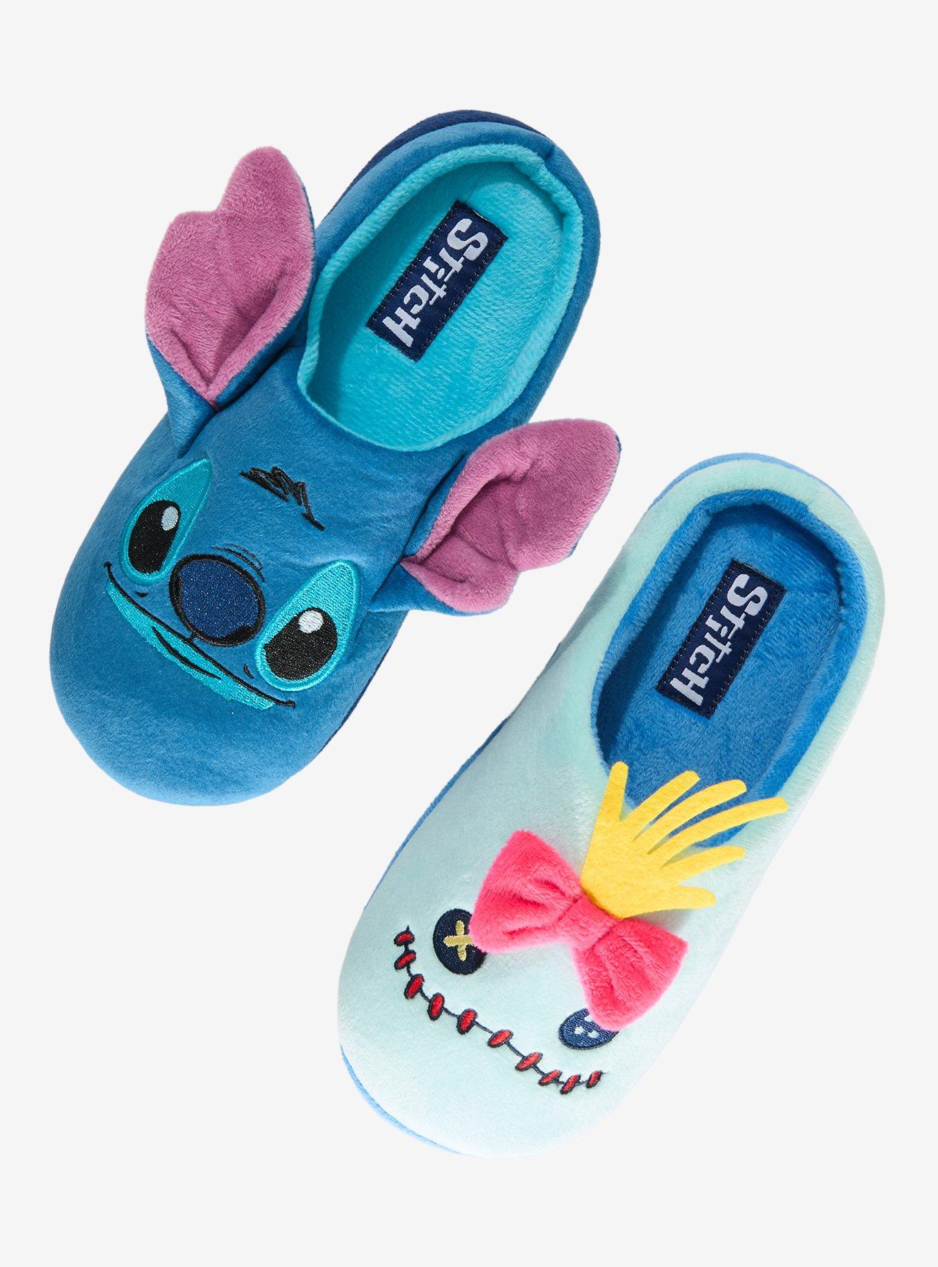 Disney Lilo & Stitch Scrump & Stitch Slippers - BoxLunch Exclusive, , hi-res