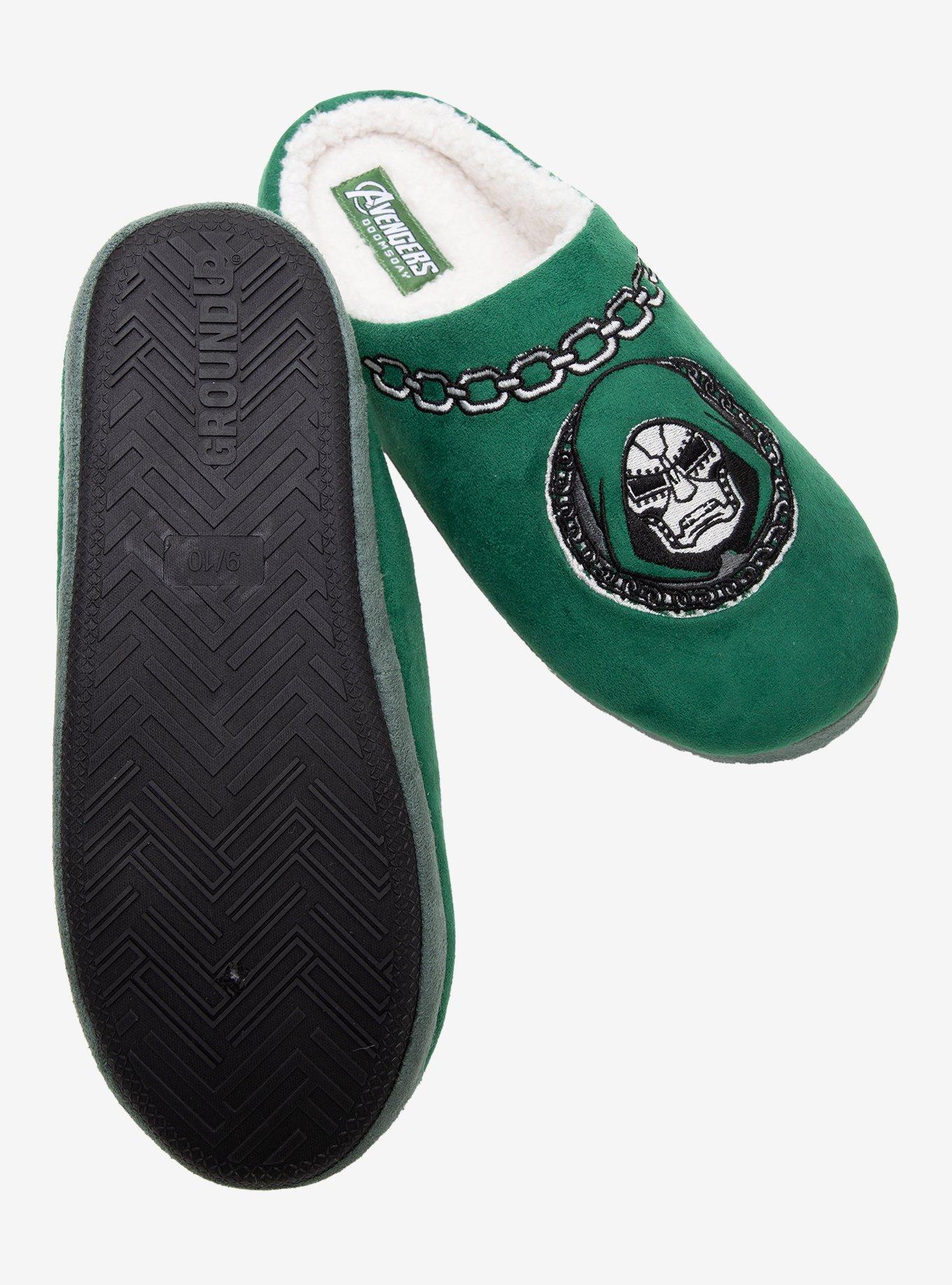 Marvel Avengers: Doomsday Dr. Doom Sherpa Slippers - BoxLunch Exclusive, , hi-res