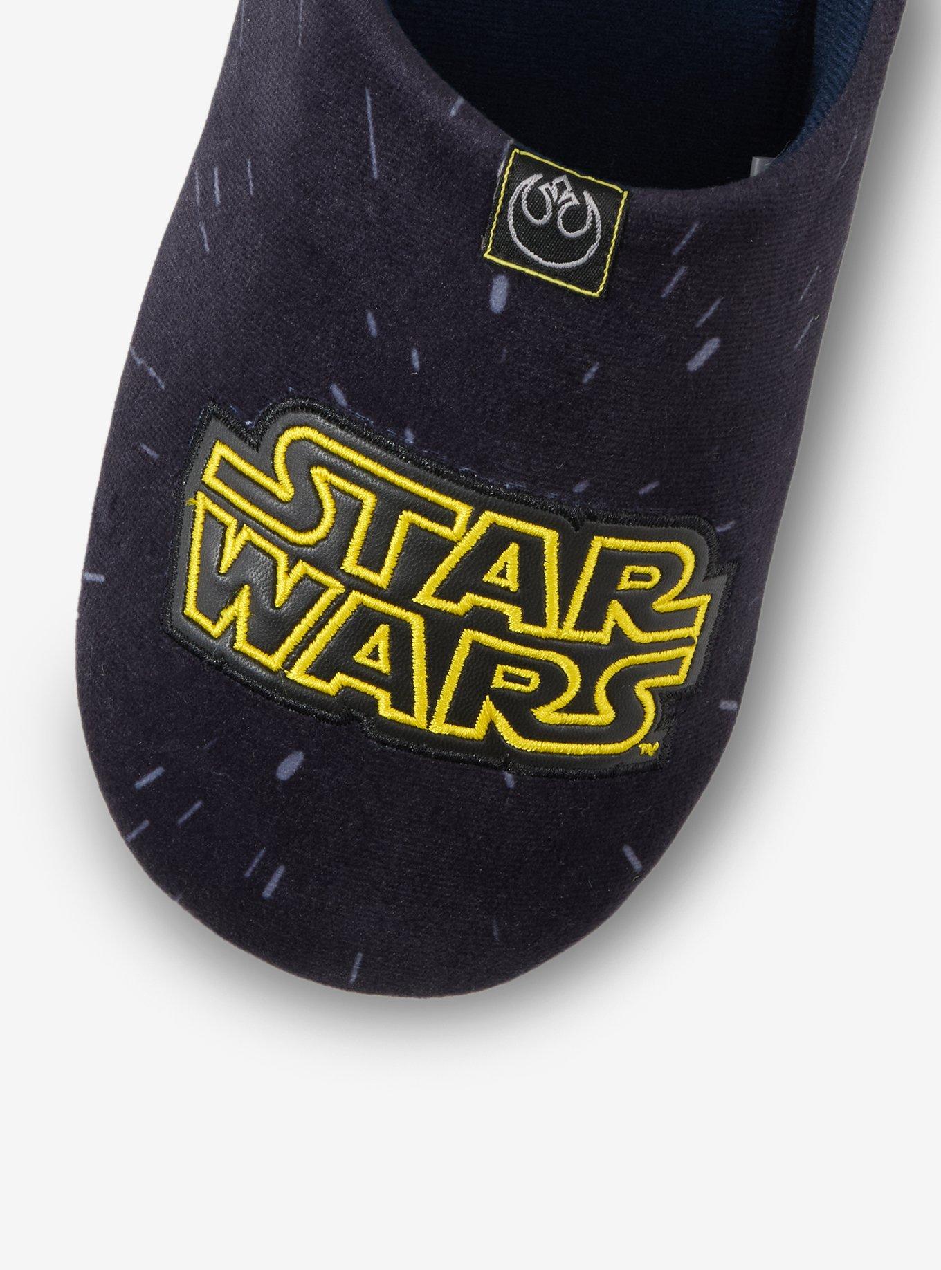 Star Wars Logo Slippers - BoxLunch Exclusive, GREEN, alternate - view 3