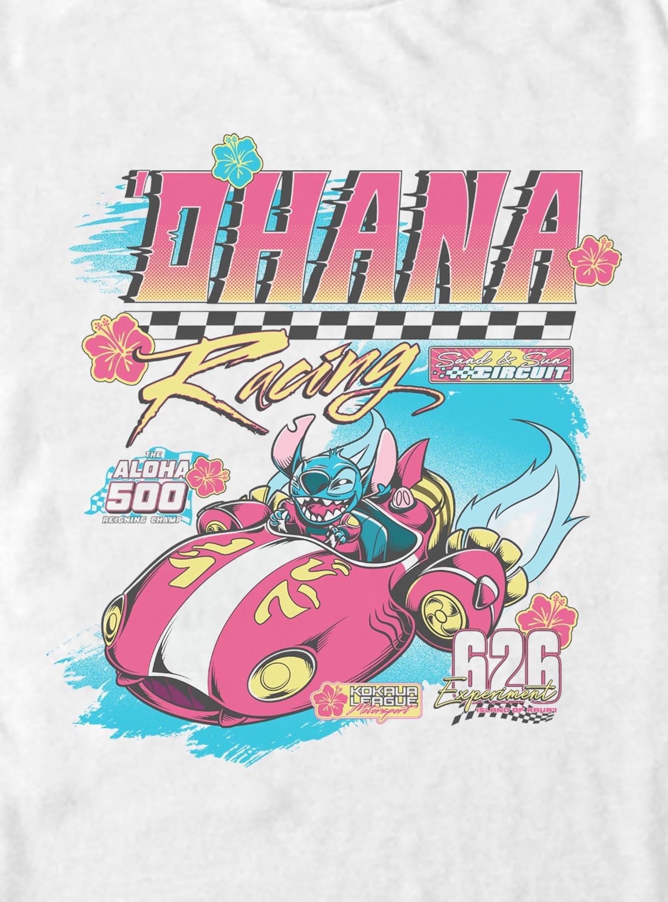 Disney Lilo & Stitch Ohana Racing T-Shirt, WHITE, alternate