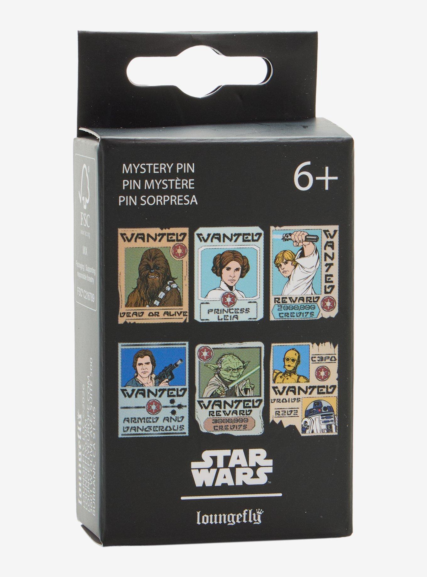 Loungefly Star Wars Wanted Poster Blind Box Enamel Pin Hot Topic Exclusive, , hi-res